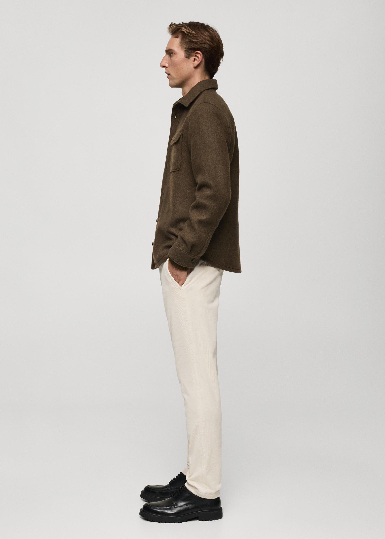Corduroy slim-fit pants - Men | MANGO USA Product Image