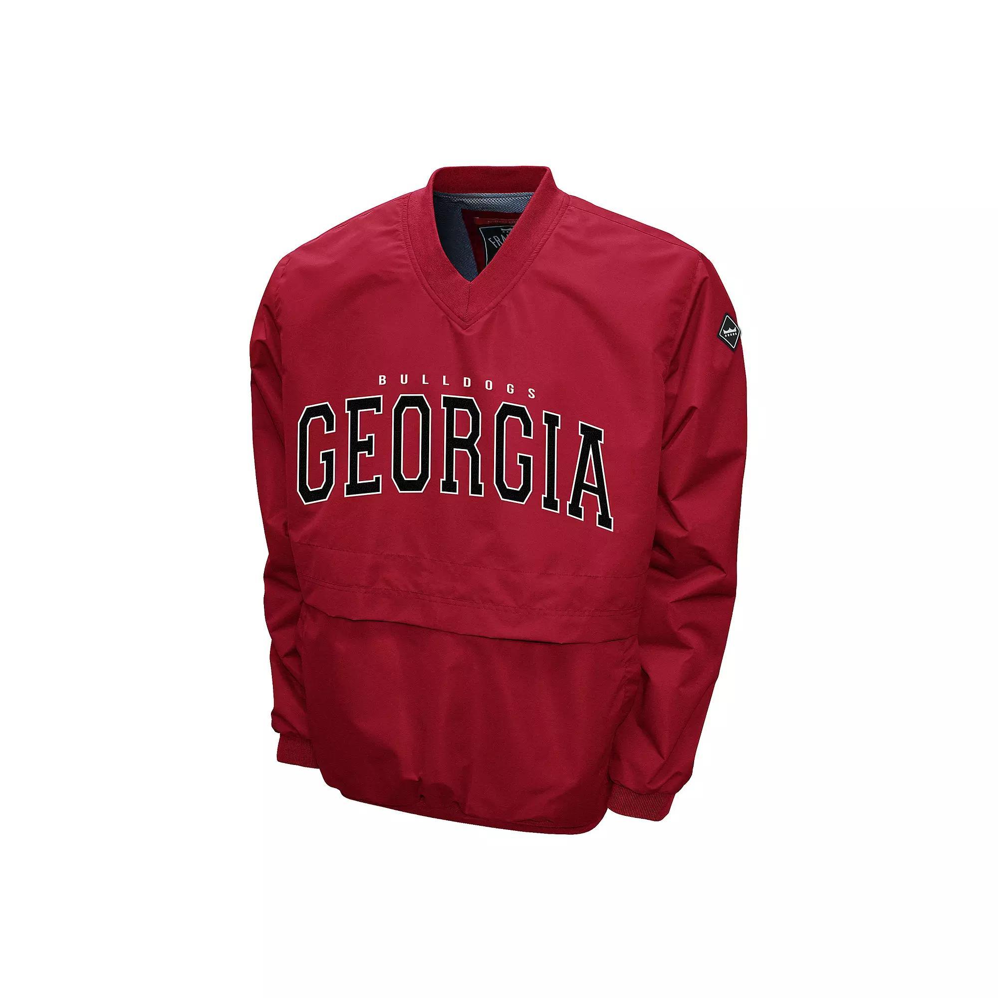 Men's Georgia Bulldogs Members Windshell Pullover, Size: 3XL, Red Product Image