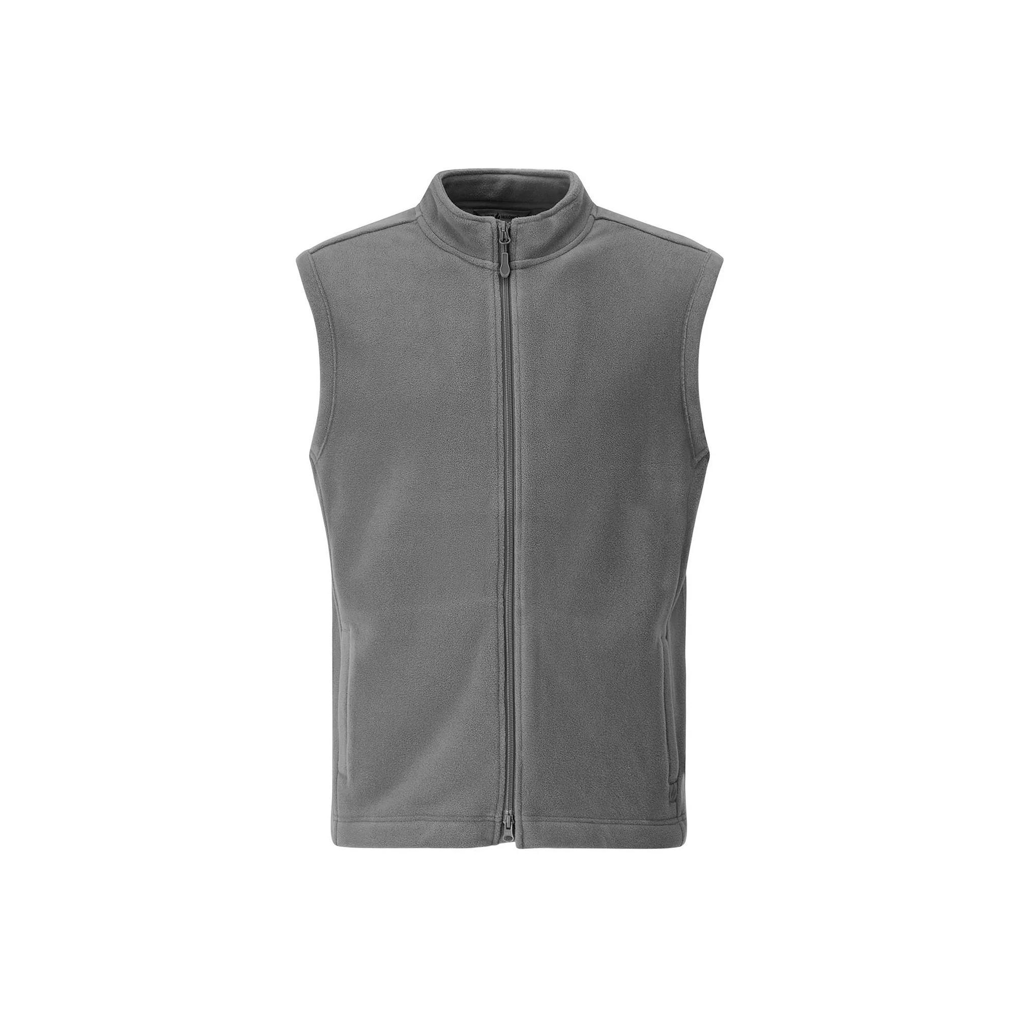 Men's Heat Holders Original Fleece Double Zipper Vest, Size: XXL, Gray Product Image