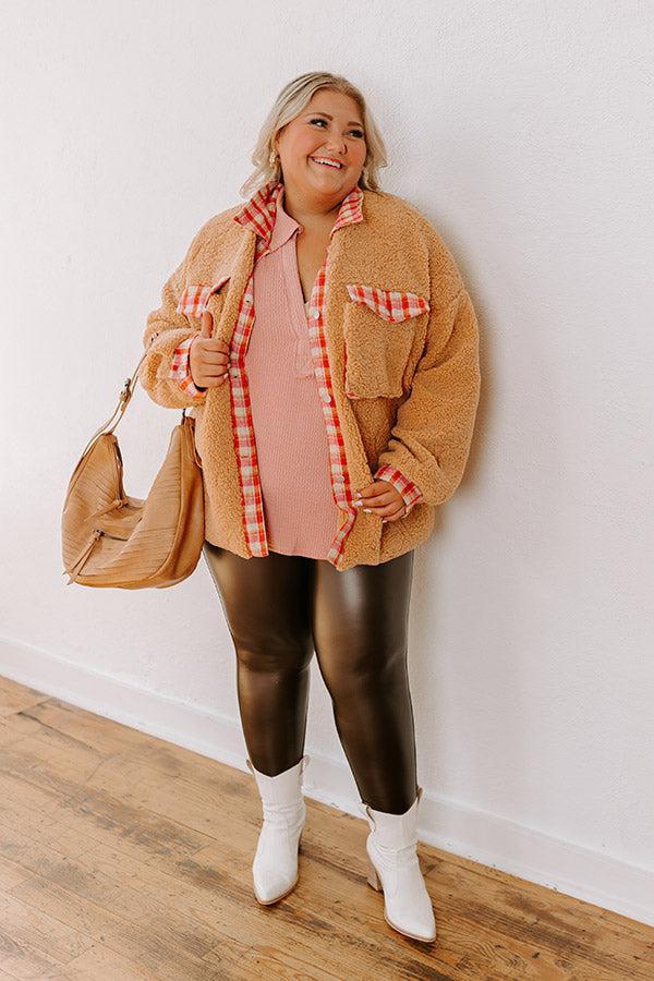 Coffee Run Cutie Shift Top in Light Blush Curves Product Image