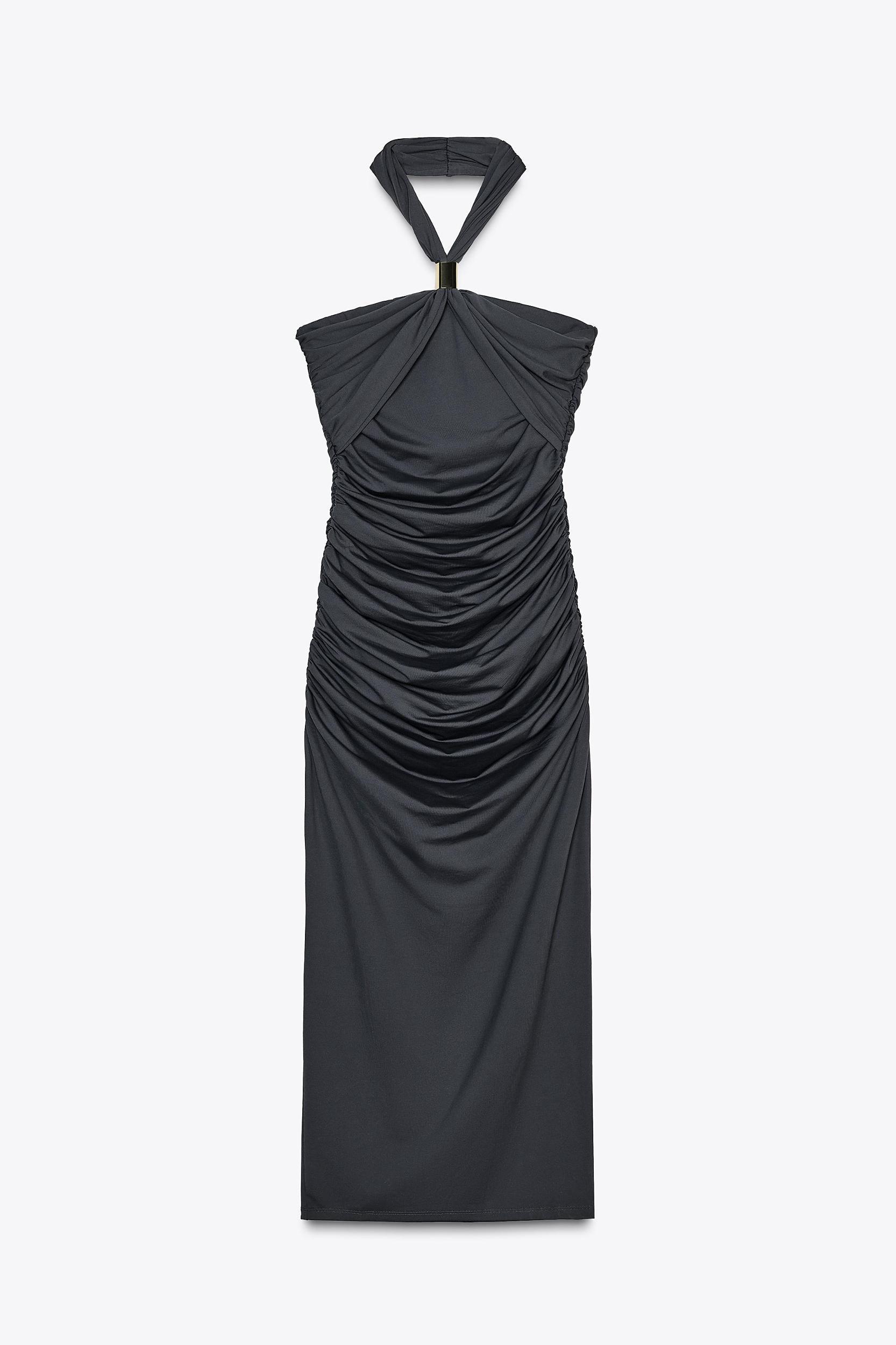 HALTER APPLIQUÉ DRESS Product Image