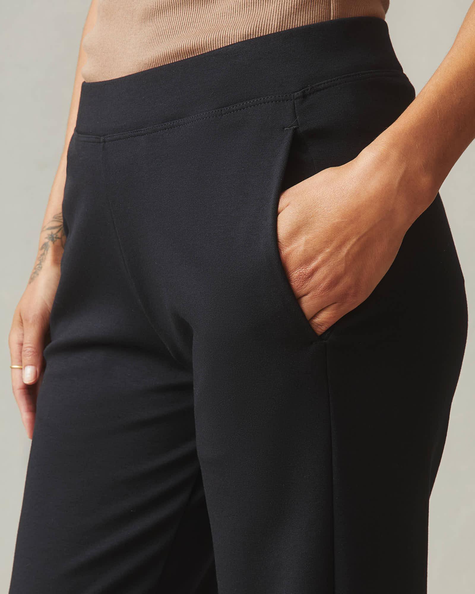 Women's Ponte Straight Pant - Super Black Female Product Image