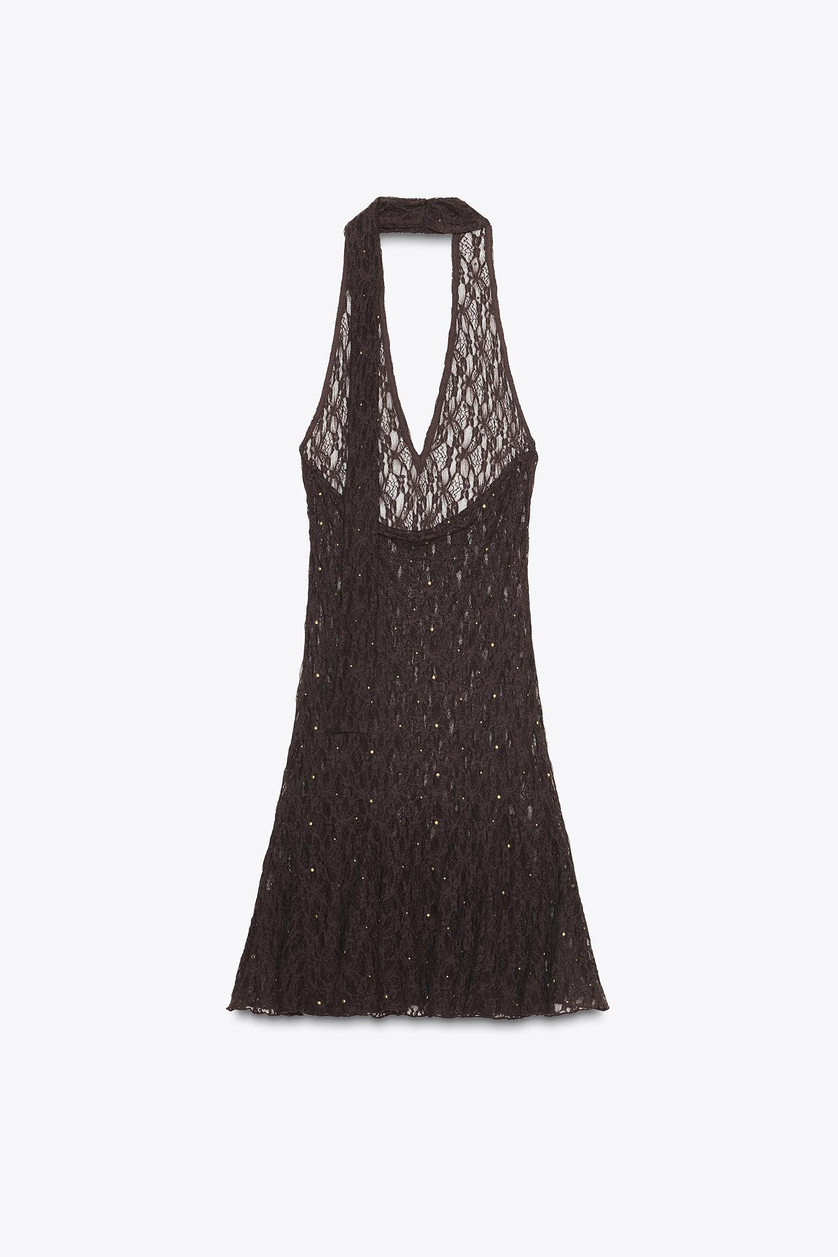 STUDDED SCARF DRESS Product Image