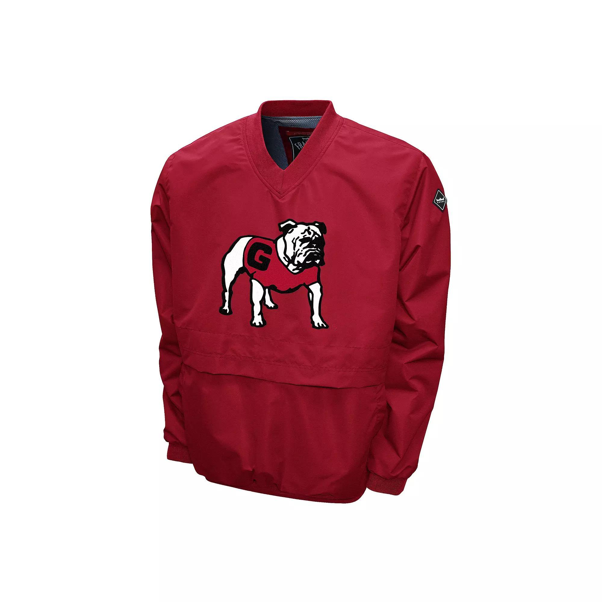 Men's Georgia Bulldogs Big Logo Windshell Pullover, Size: Small, Red Product Image
