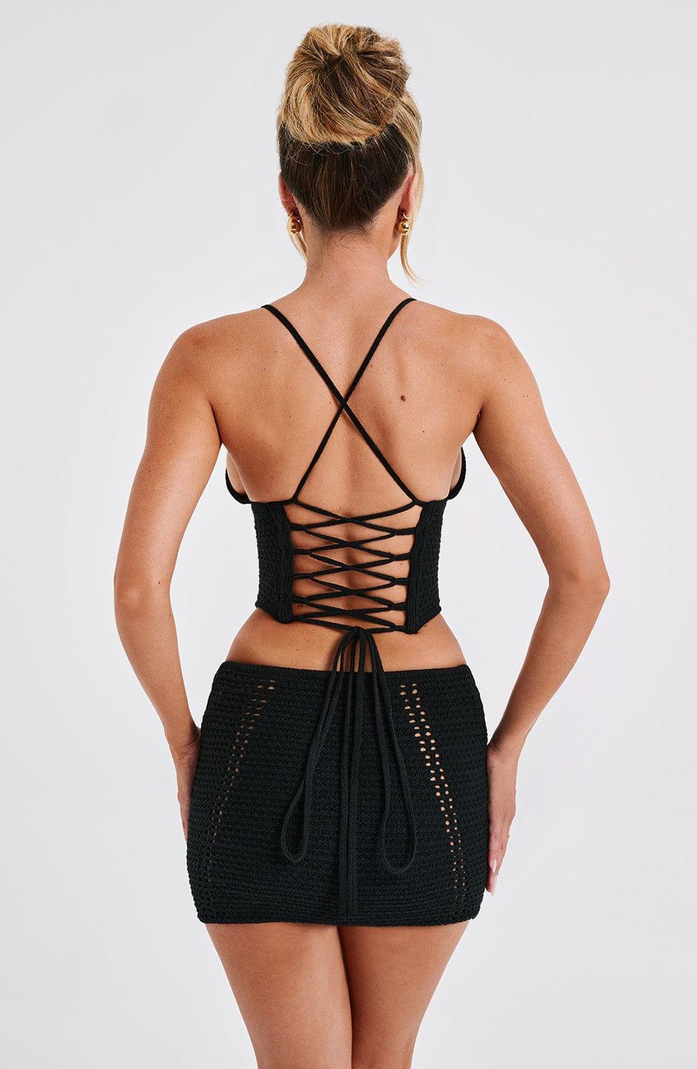 Selma Mini Skirt - Black Product Image