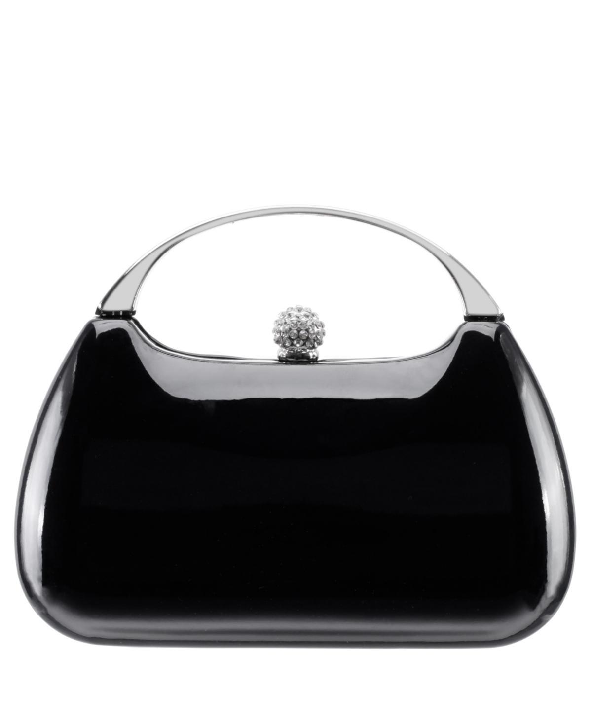 Nina Womens Metallic Minaudiere bag with Metal Handle Product Image