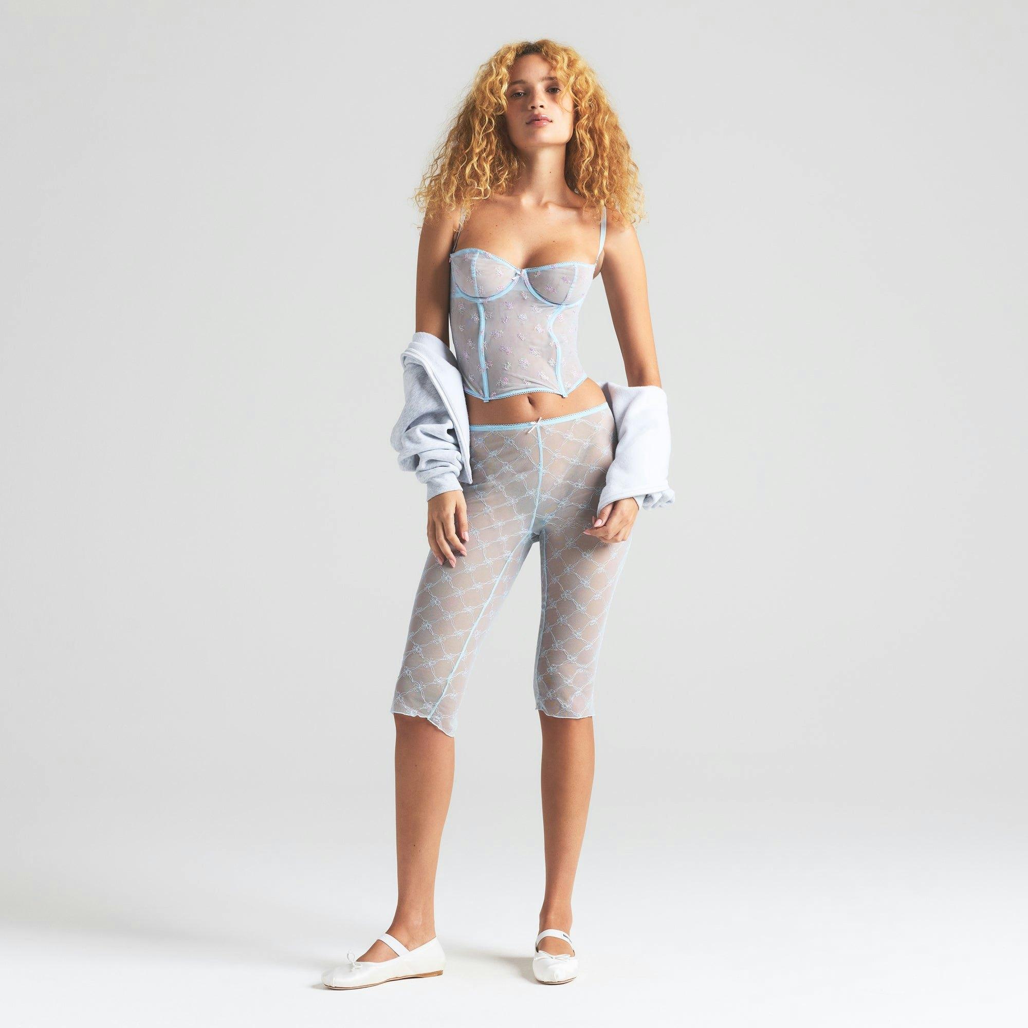 SPRING INTIMATES CAPRI | POWDER BLUE BOW TULLE Product Image