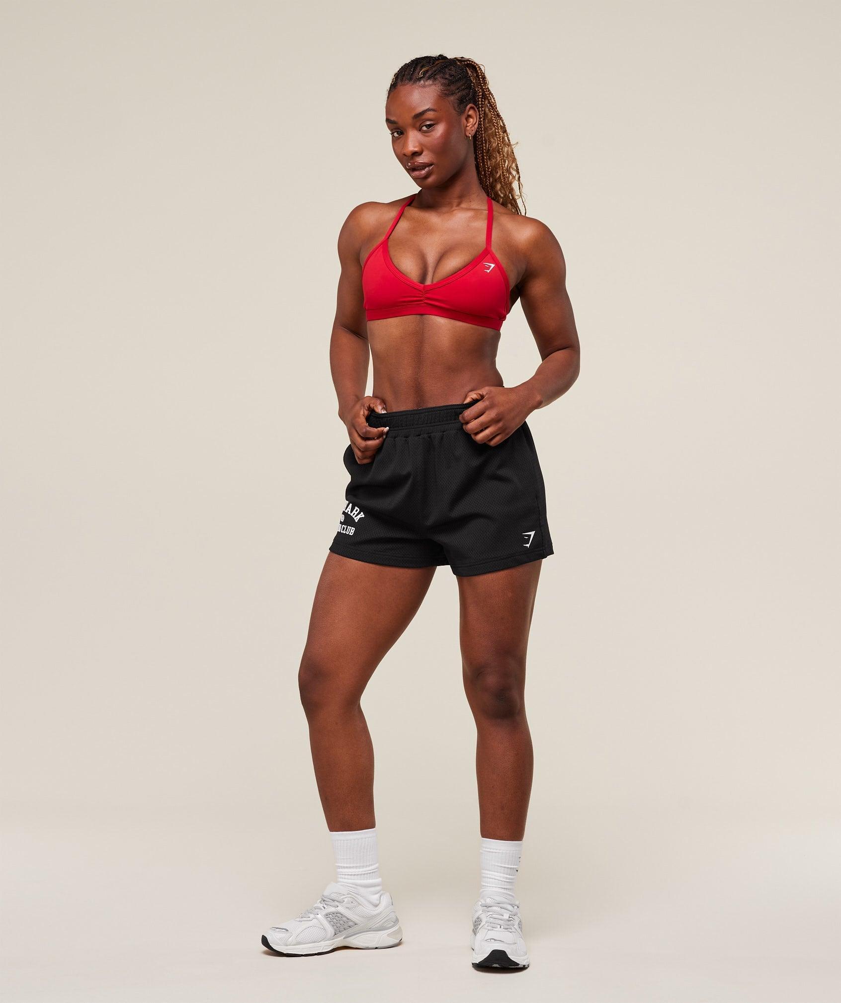 Gymshark Lifting Club Mesh Shorts - Black Female Product Image