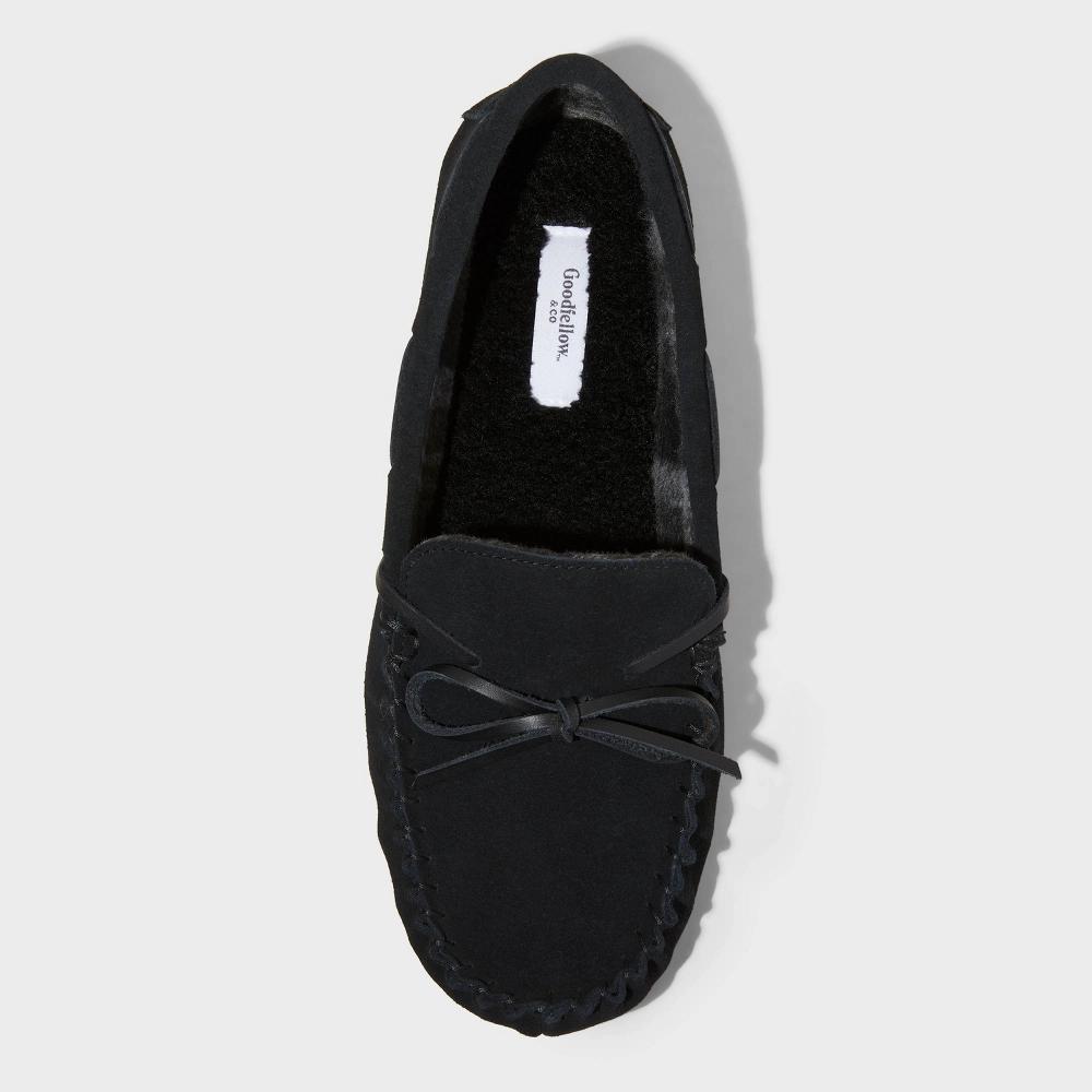 Men's Topher Moccasin Leather Slippers - Goodfellow & Co™ Dark Chestnut 8 Product Image