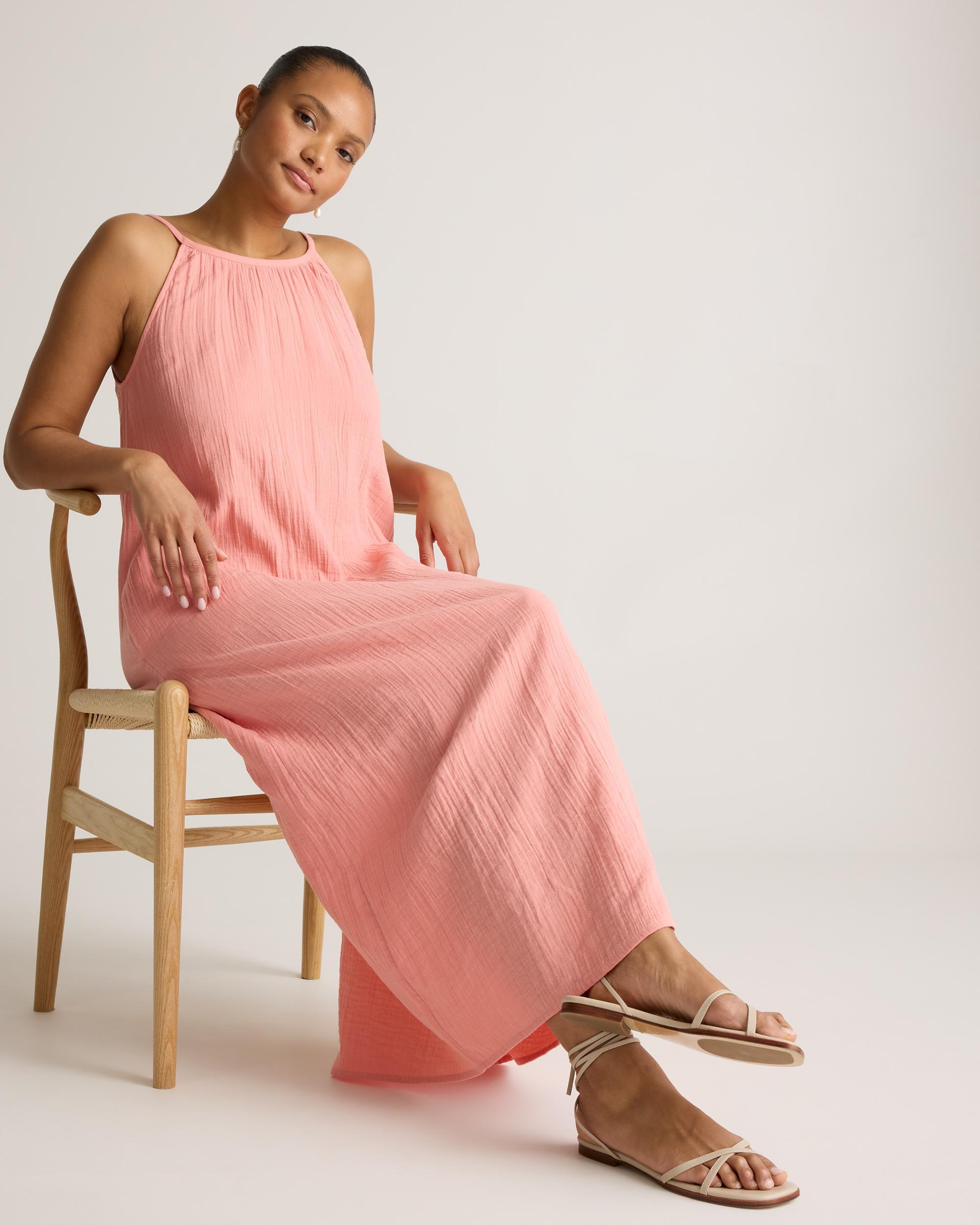 Quince | Women's Gauze Sleeveless Maxi Dress Size XL, Organic Cotton Product Image
