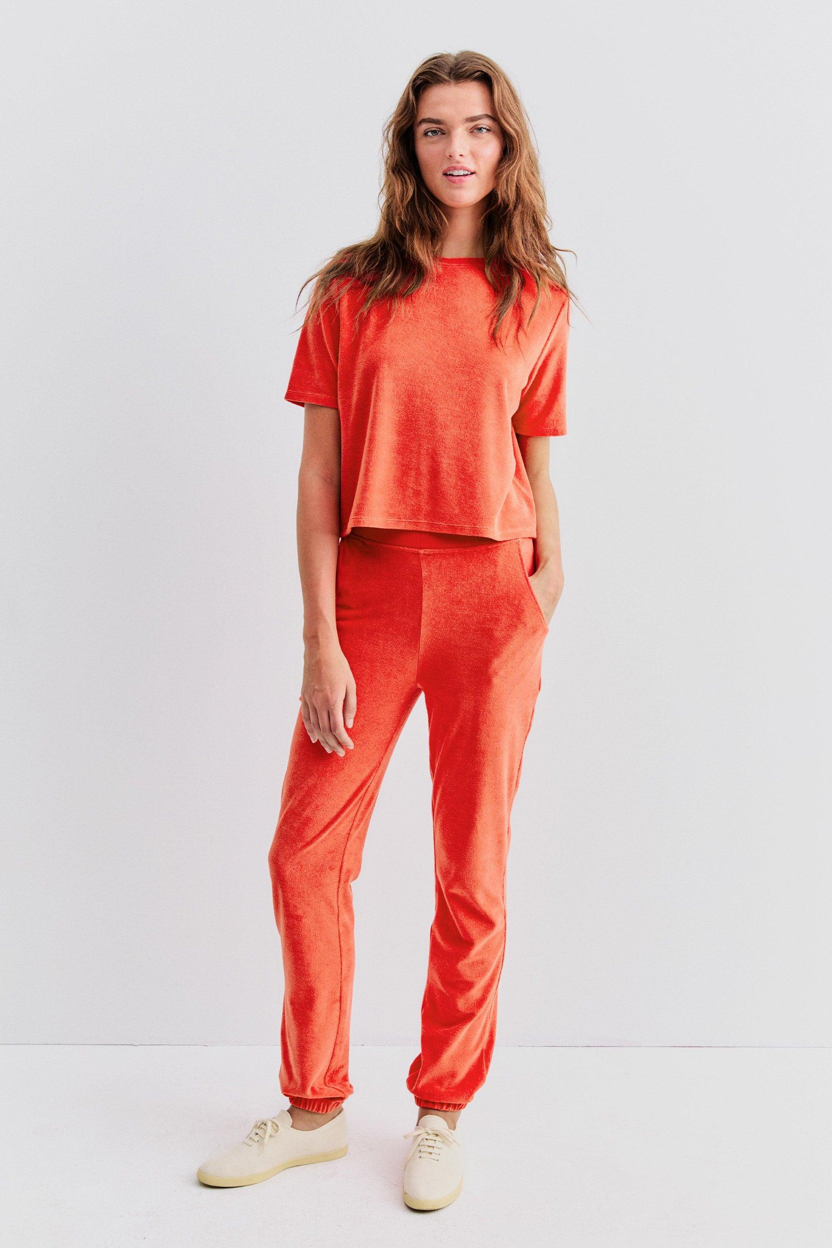 The Terry Sweatpants - Poppy Product Image