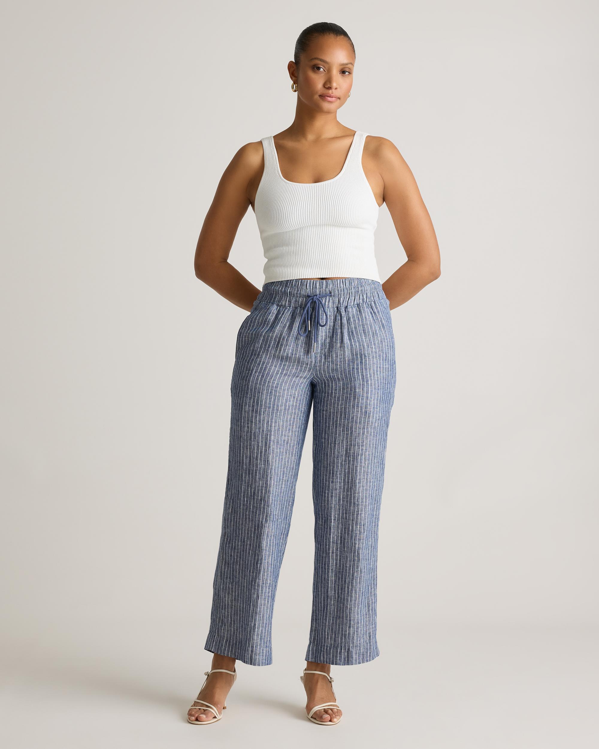 Quince | Women's 100% European Linen Wide Leg Pants Product Image