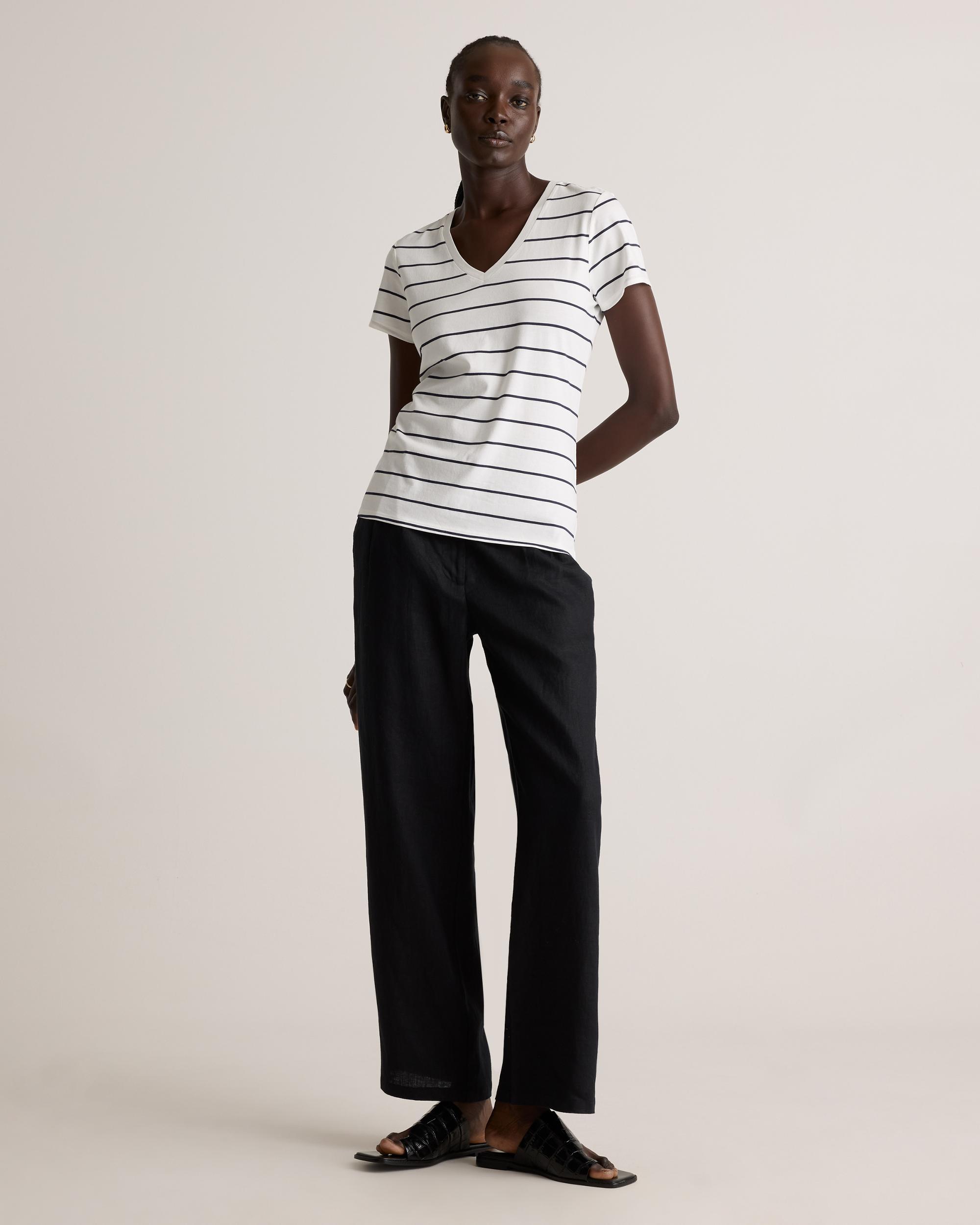 Quince | Women's Cotton Modal V-Neck T-Shirt Cotton/Modal Product Image