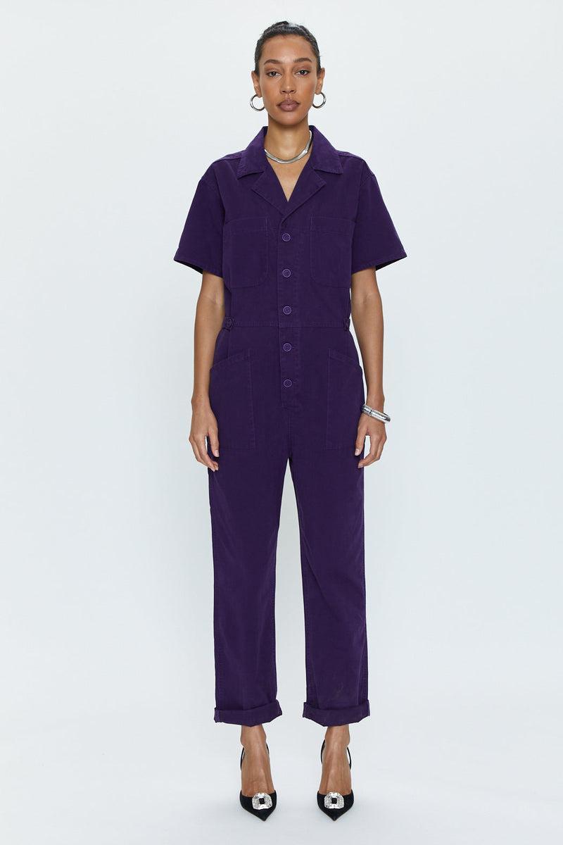 Grover Short Sleeve Field Suit- Lila Purple Product Image