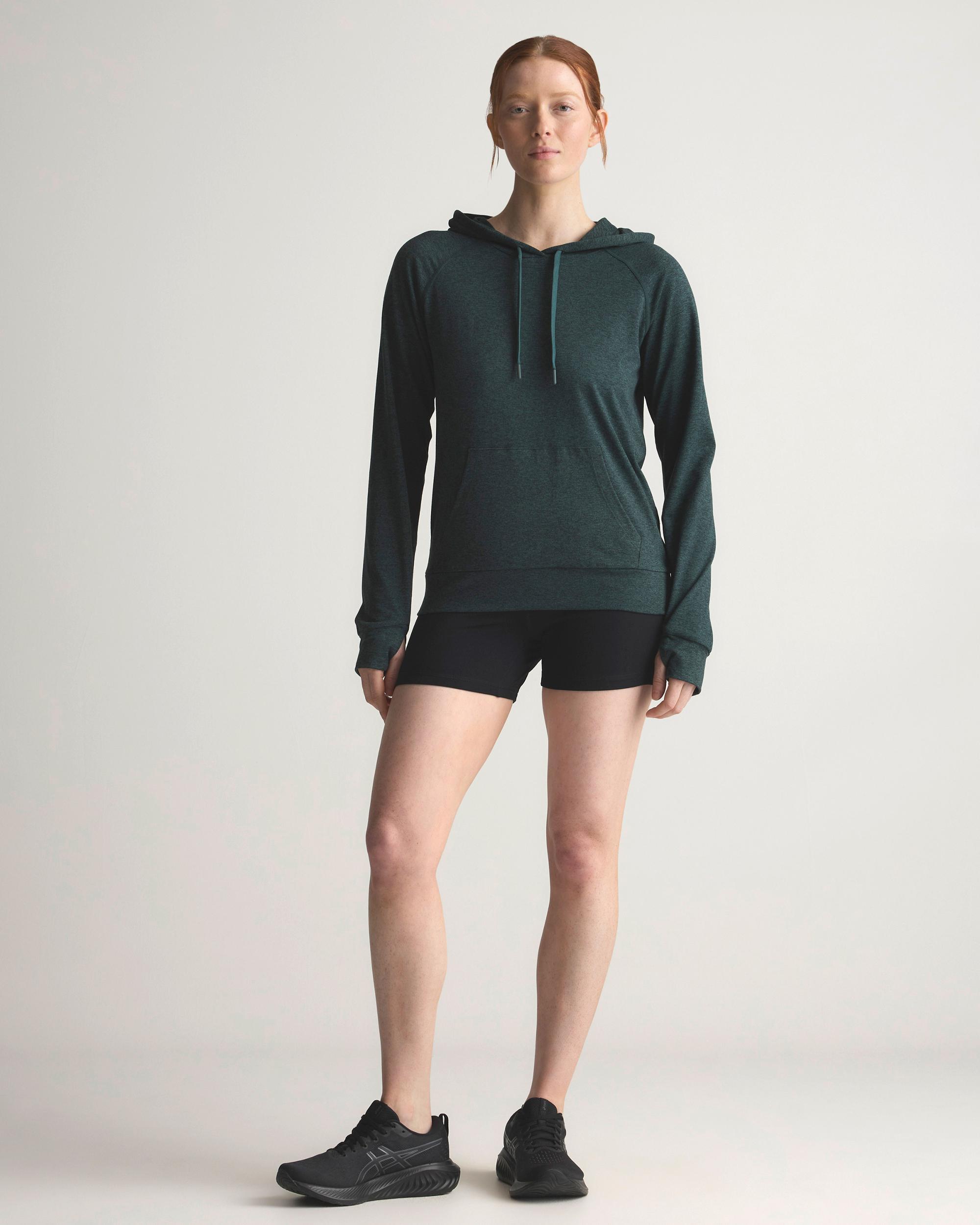 Quince | Women's Super Soft Performance Pullover Hoodie Flowknit Activewear, Size XL, Recycled Polyester Product Image