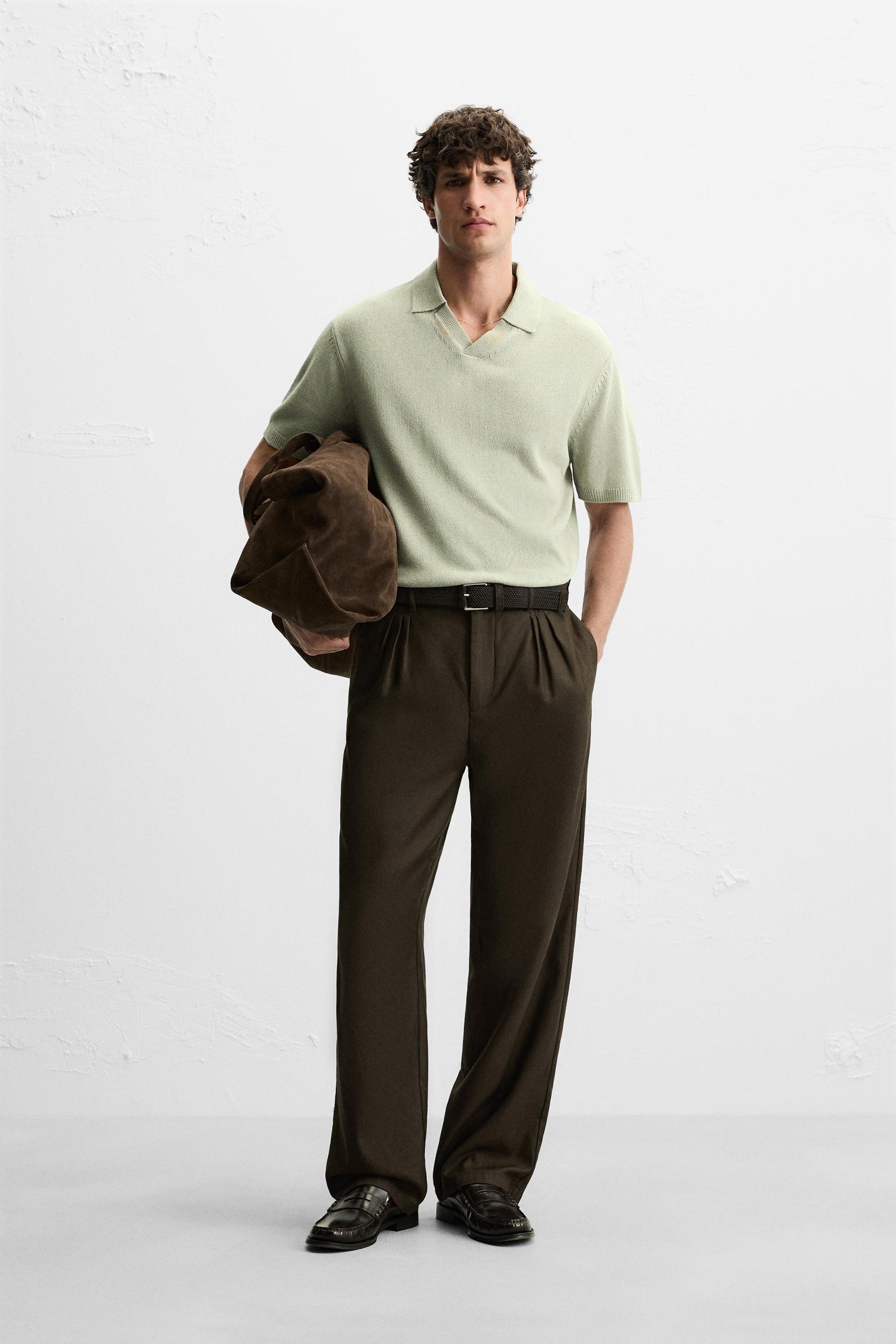 TEXTURED KNIT POLO Product Image