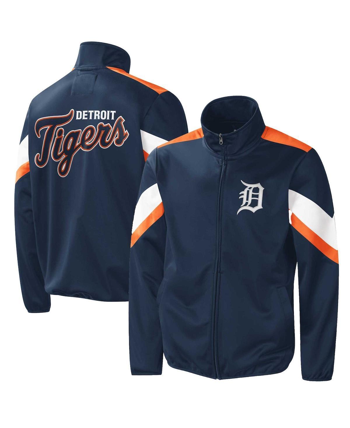 Men's G-III Sports by Carl Banks Navy Detroit Tigers Earned Run Full-Zip Jacket, Size: Small, Blue Product Image