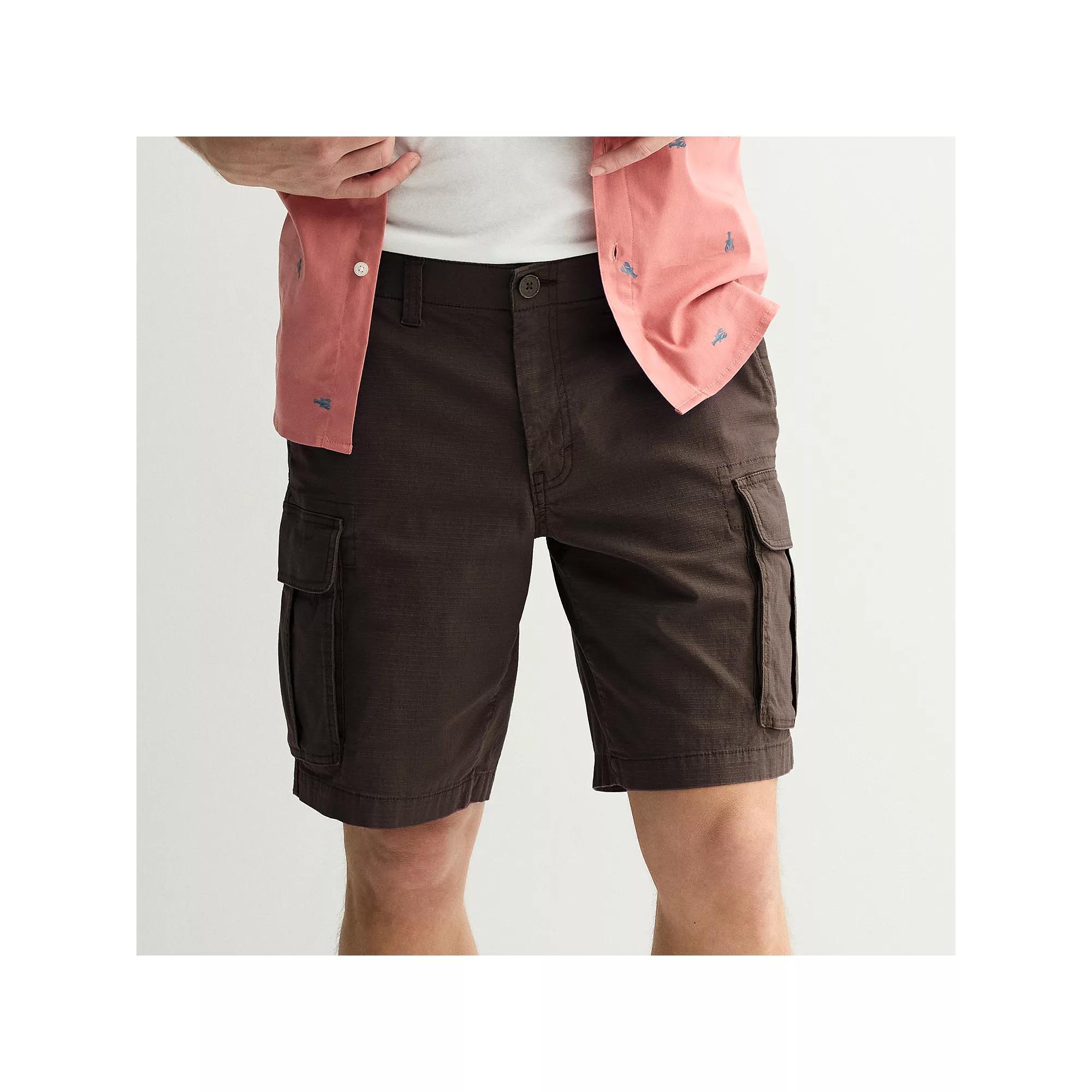 Men's Sonoma Goods For Life® 10 in. Flexwear Everyday Ripstop Cargo Shorts, Size: 29 10 IN, Berkley Brown Product Image