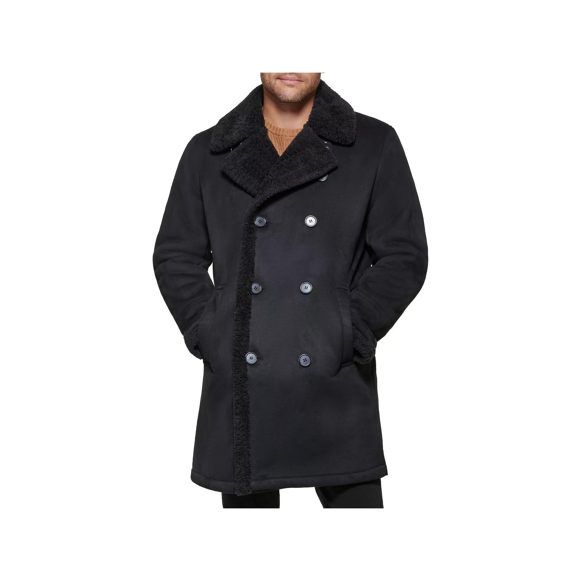 Men's Dockers® Faux Shearling Walking Coat, Size: Small, Black Product Image