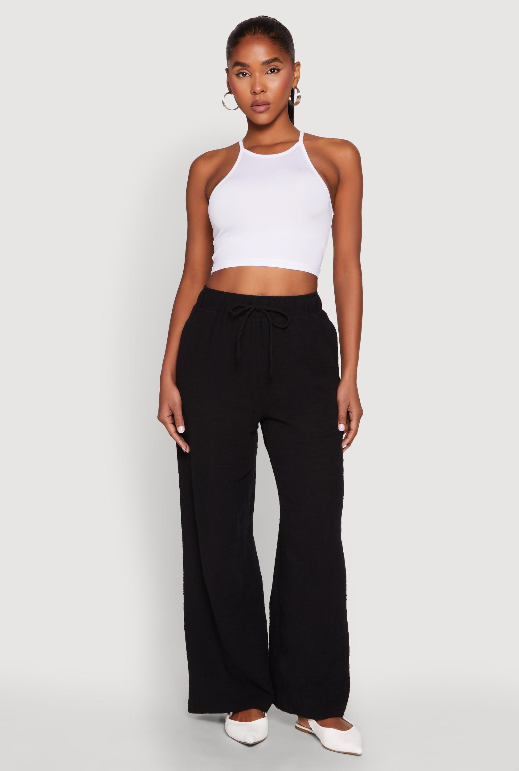 Daisy High Neck Cropped Tank Top Female Product Image