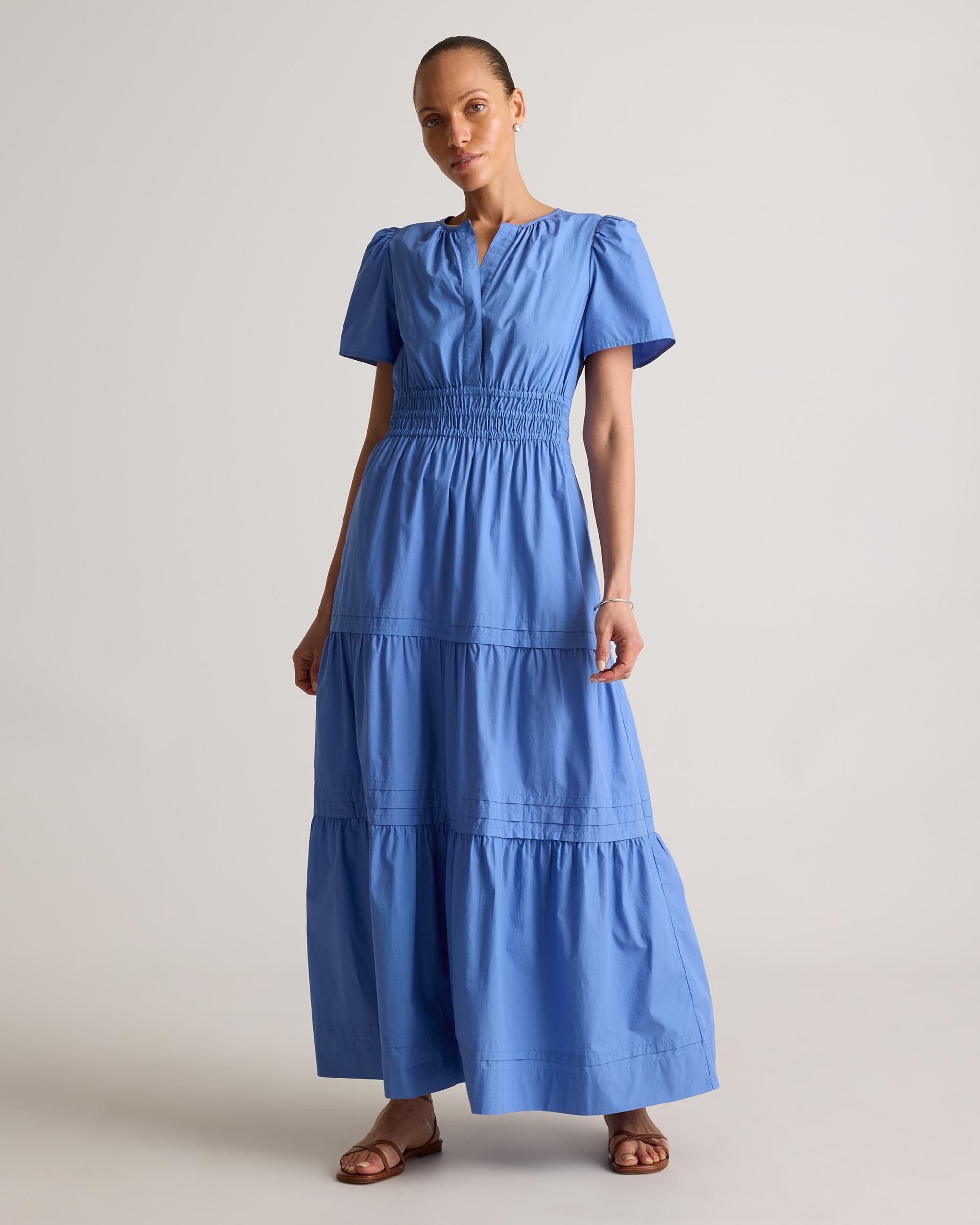 100% Organic Cotton Tiered Maxi Dress Product Image