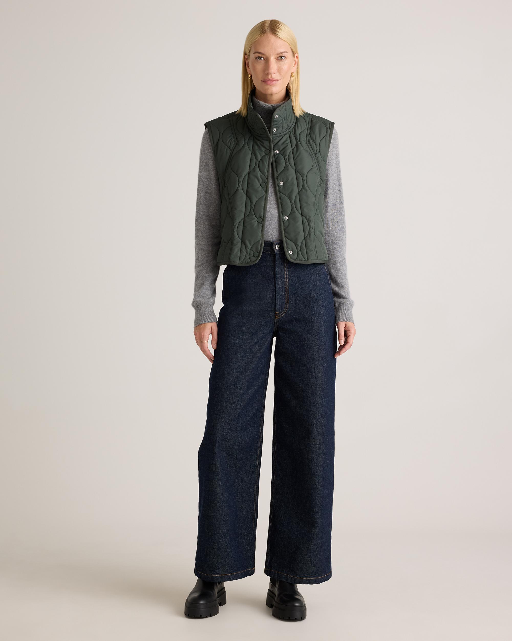 Quince | Women's Featherless Quilted Puffer Vest Recycled Polyester Product Image