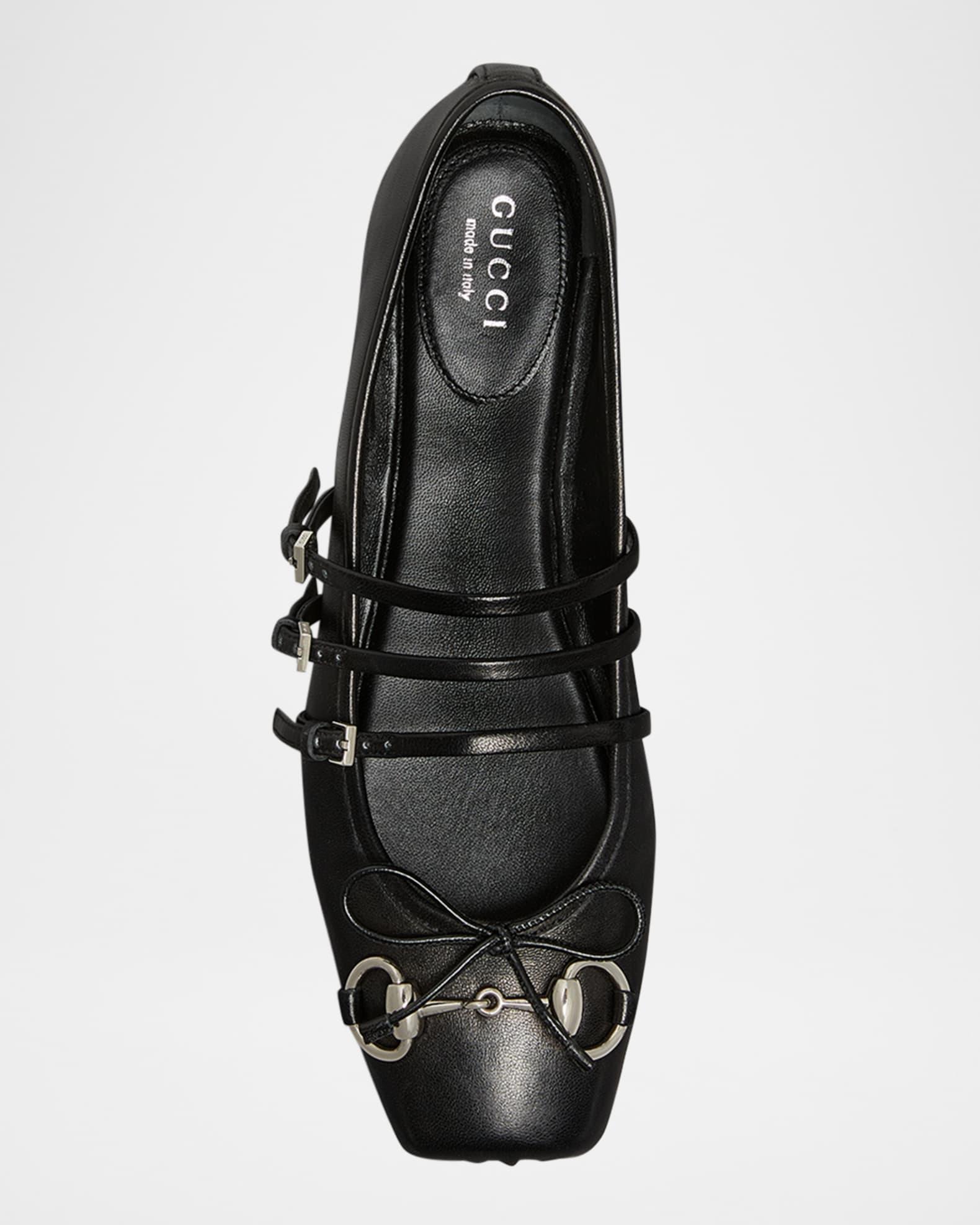Horsebit 3-Strap Mary Jane Ballerina Flats Product Image