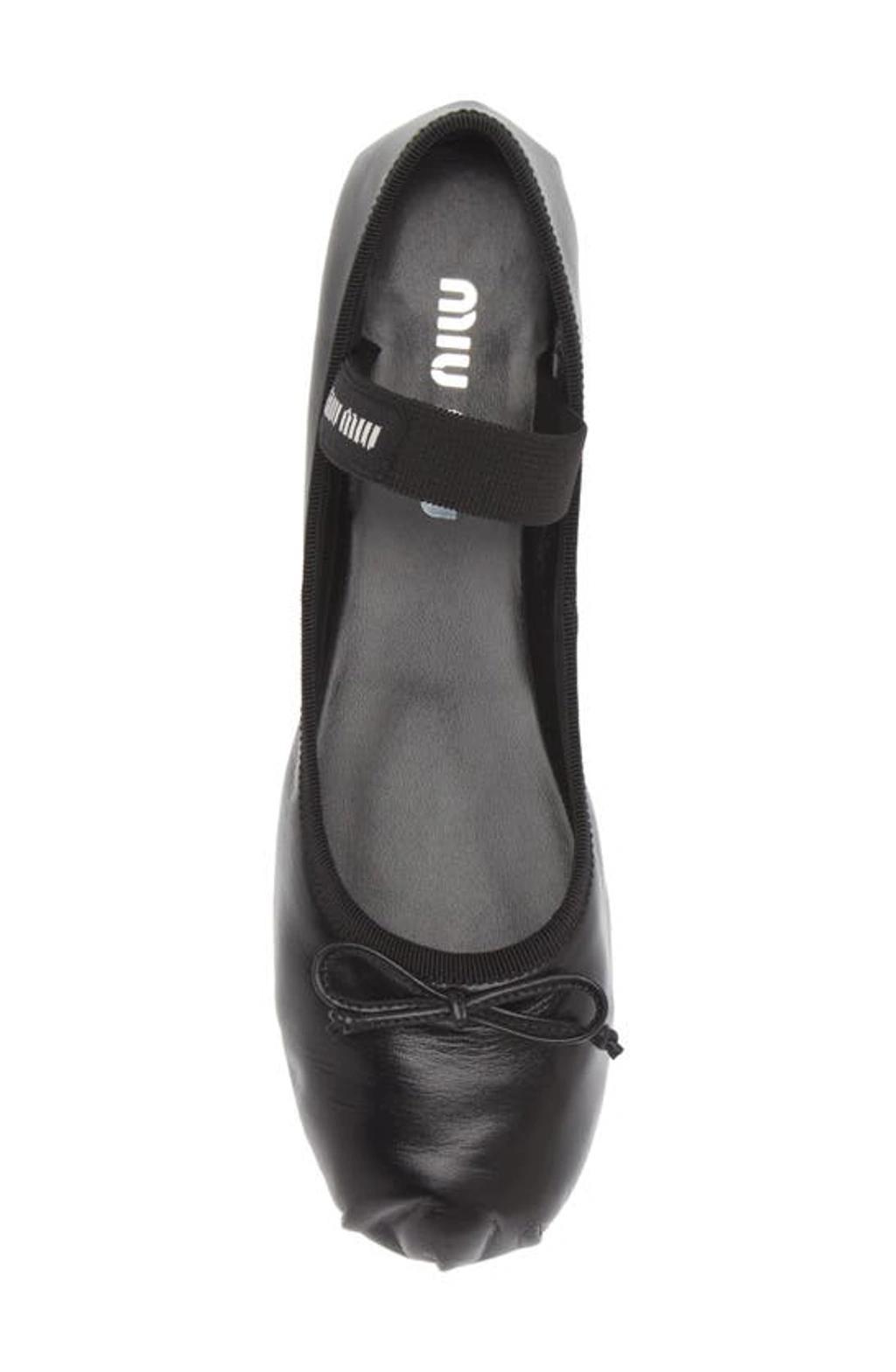 logo-strap ballerina shoes Product Image