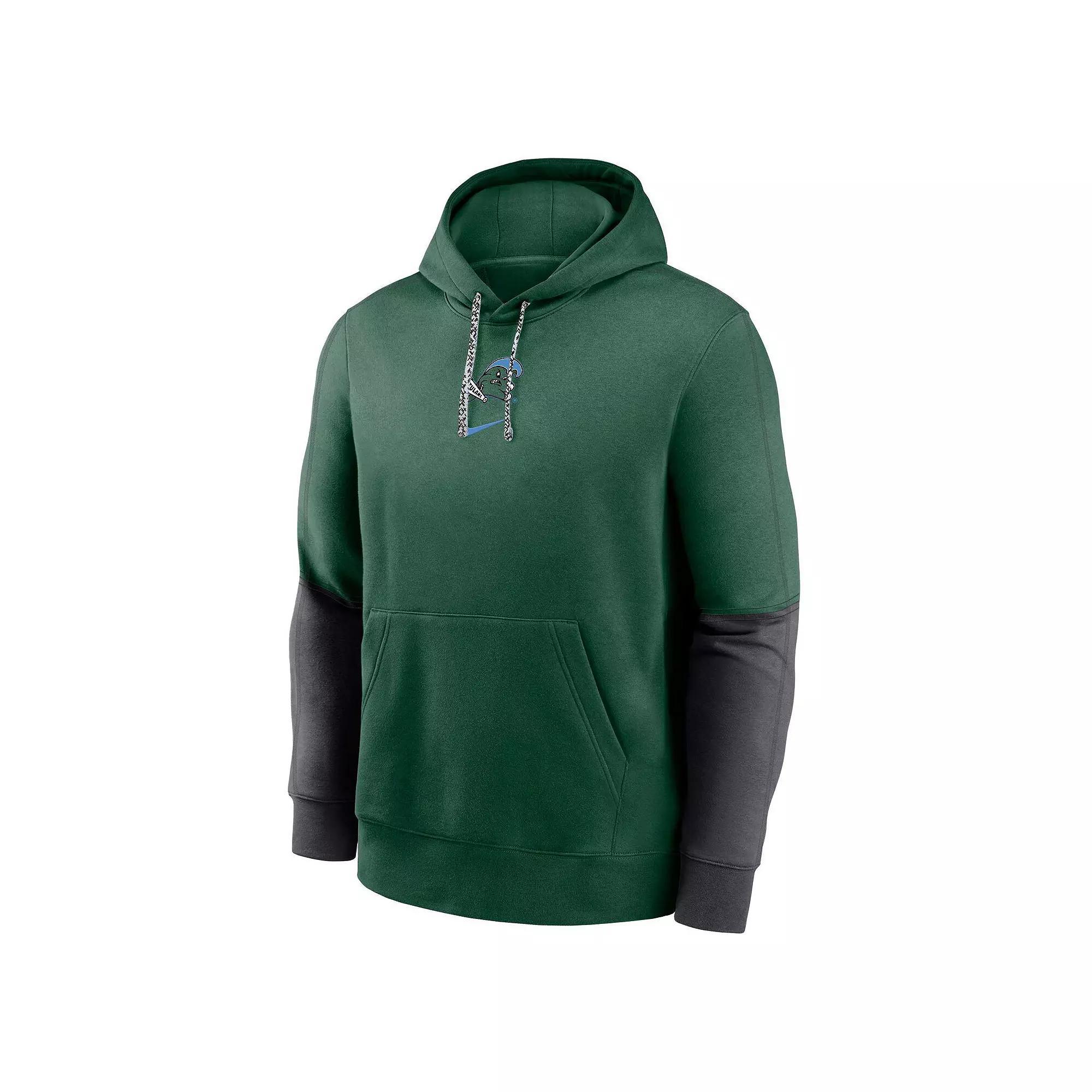 Men's Nike Green Tulane Green Wave 2024 Sideline Club Pullover Hoodie, Size: Large, Nc2 Green Product Image