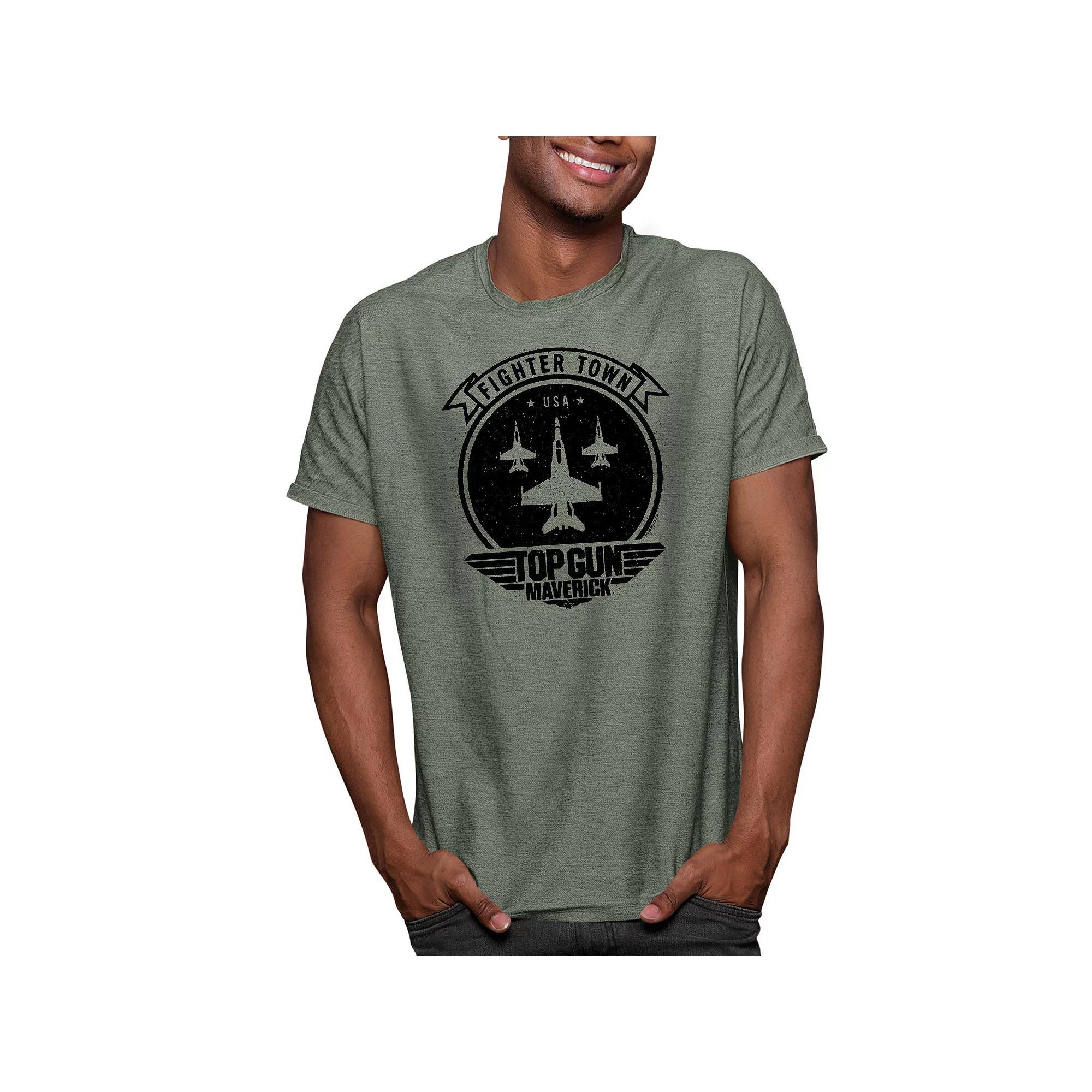 Mens Top Gun Maverick Fighter Town Tee Product Image
