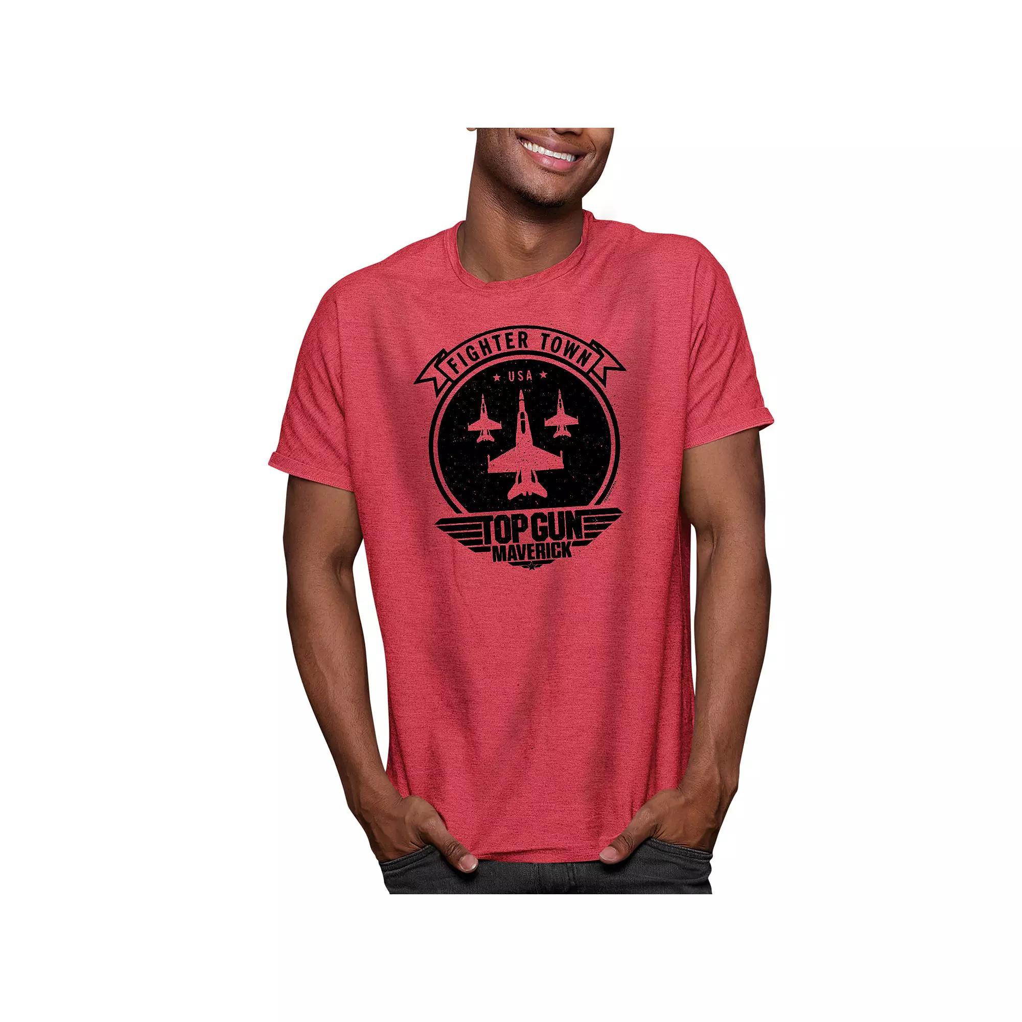 Mens Top Gun Maverick Fighter Town Tee Product Image