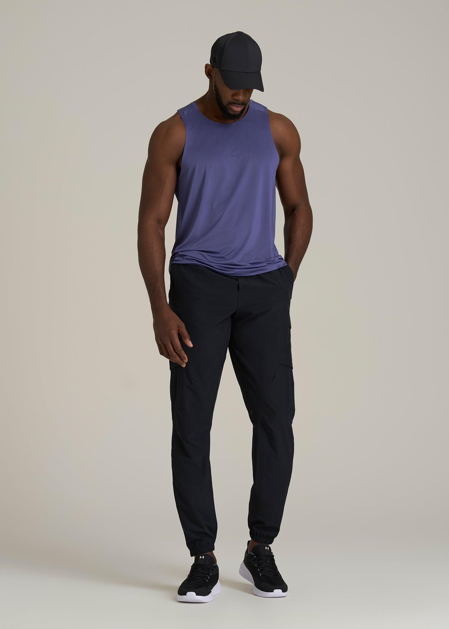 Perforated Training Singlet for Tall Men in Future Dusk Product Image