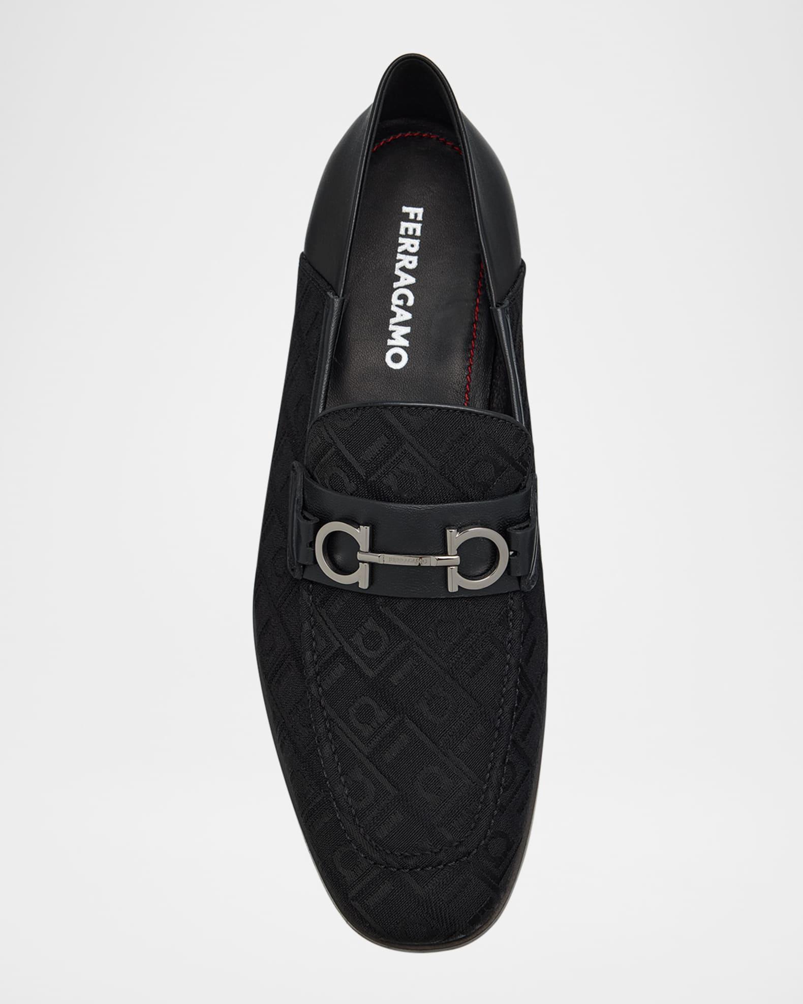Men's Biarritz Leather and Jacquard Bit Loafers Product Image