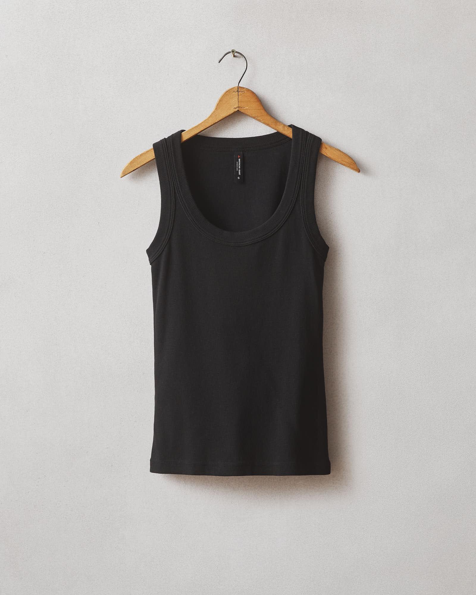 Women's Rib Tank - Black Product Image