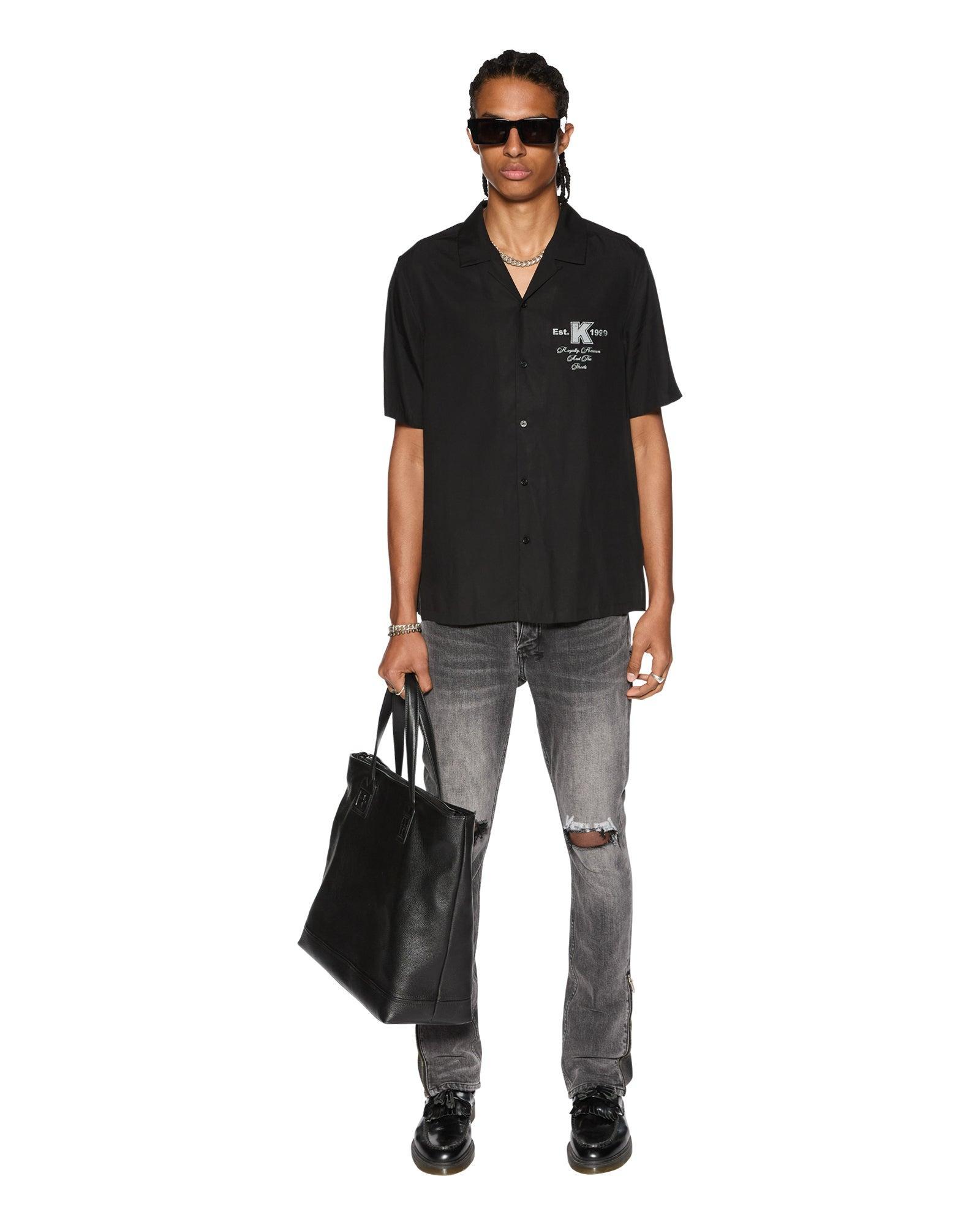 LOCK UP RESORT SS SHIRT BLACK Male Product Image