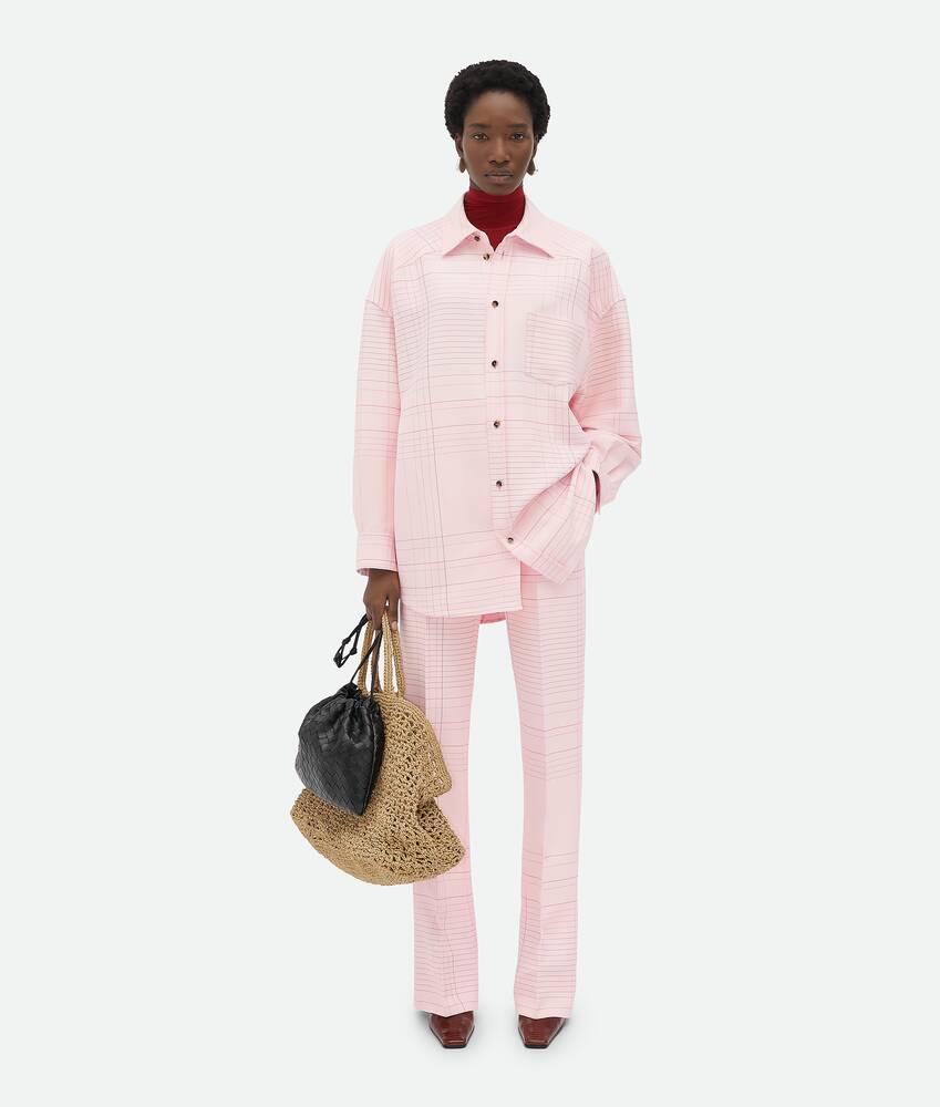 Women's Notebook Viscose Shirt in Pink/blue Product Image