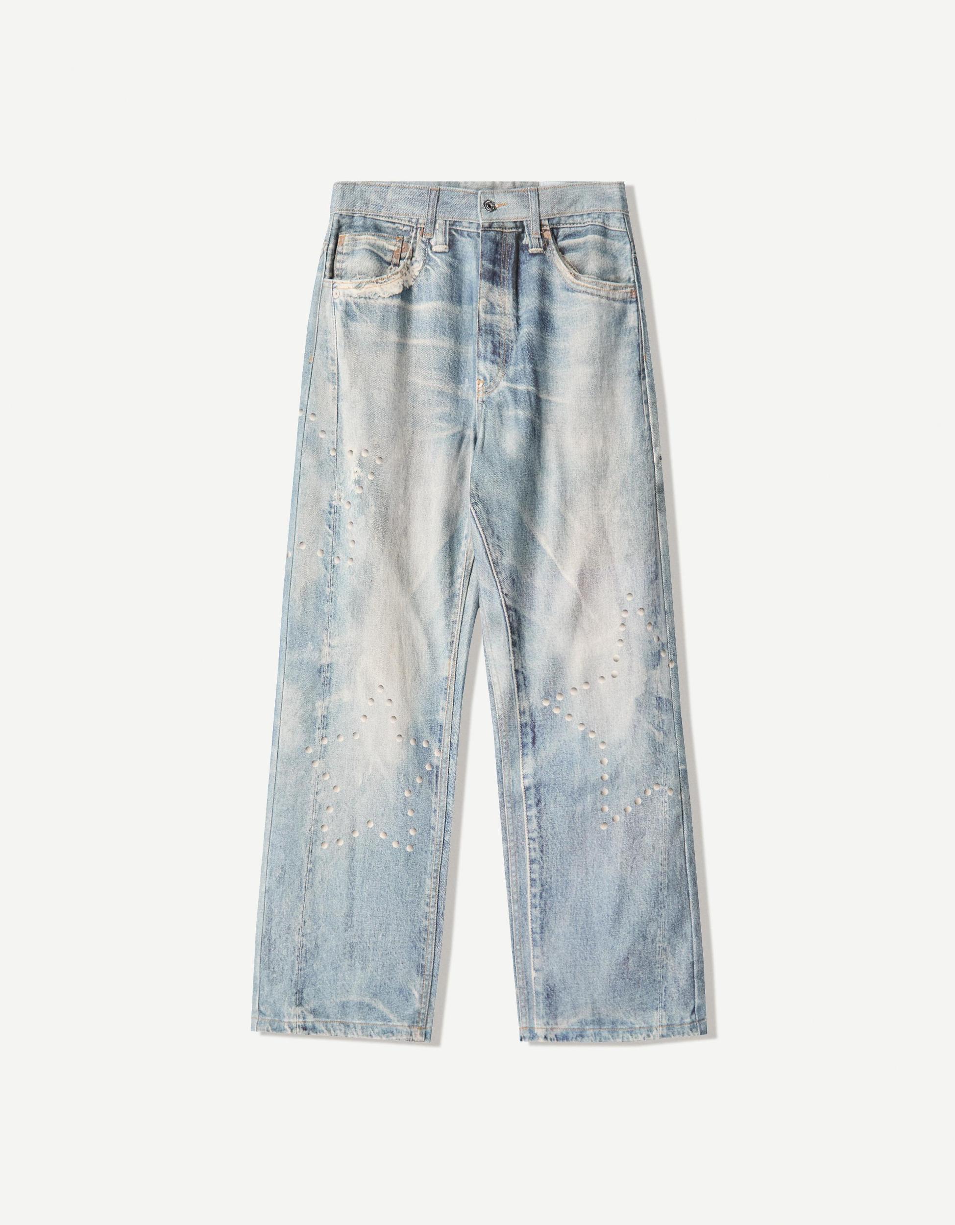 Baggy printed jeans Product Image