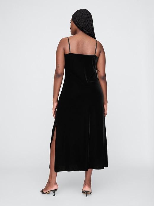 Recycled Velvet Maxi Slip Dress Product Image