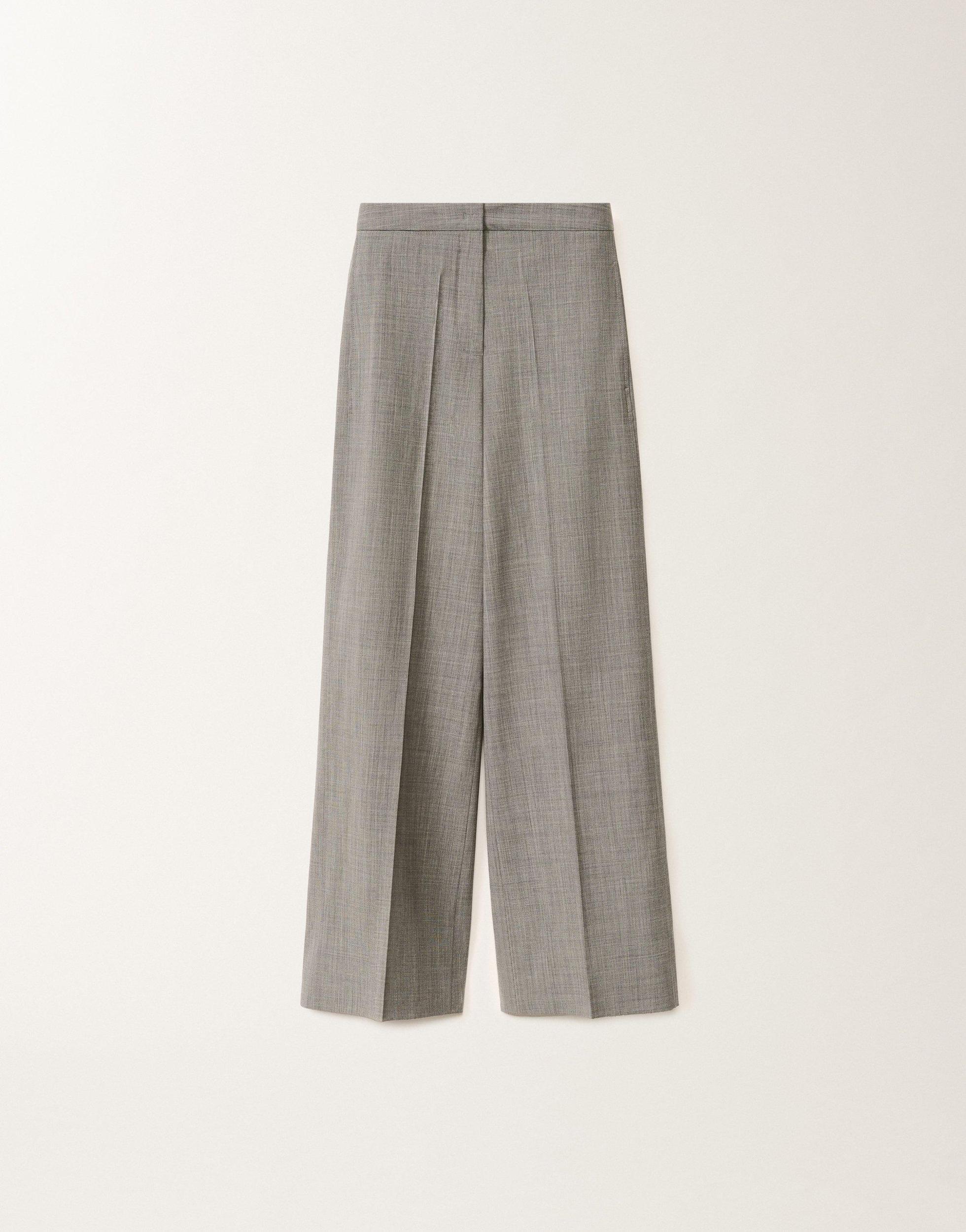 FABIANA FILIPPI Spoleto Cool Wool Trousers In Grey Product Image