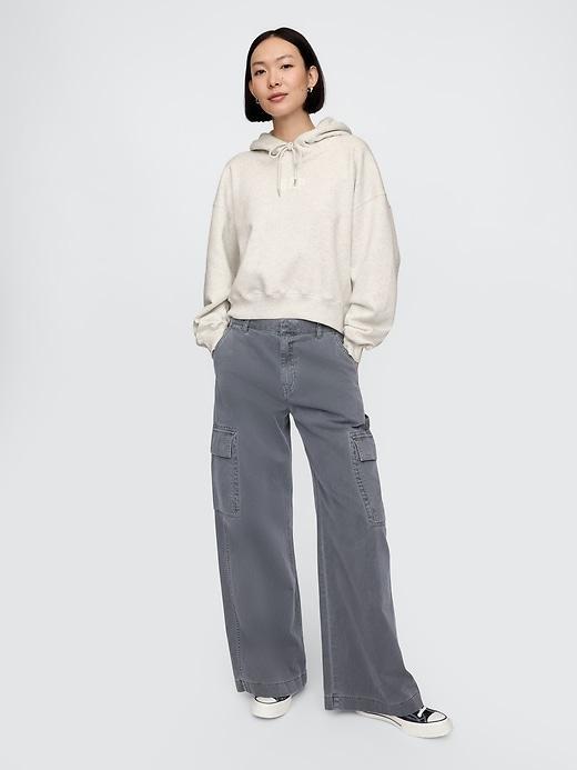 VintageSoft Cropped Hoodie Product Image