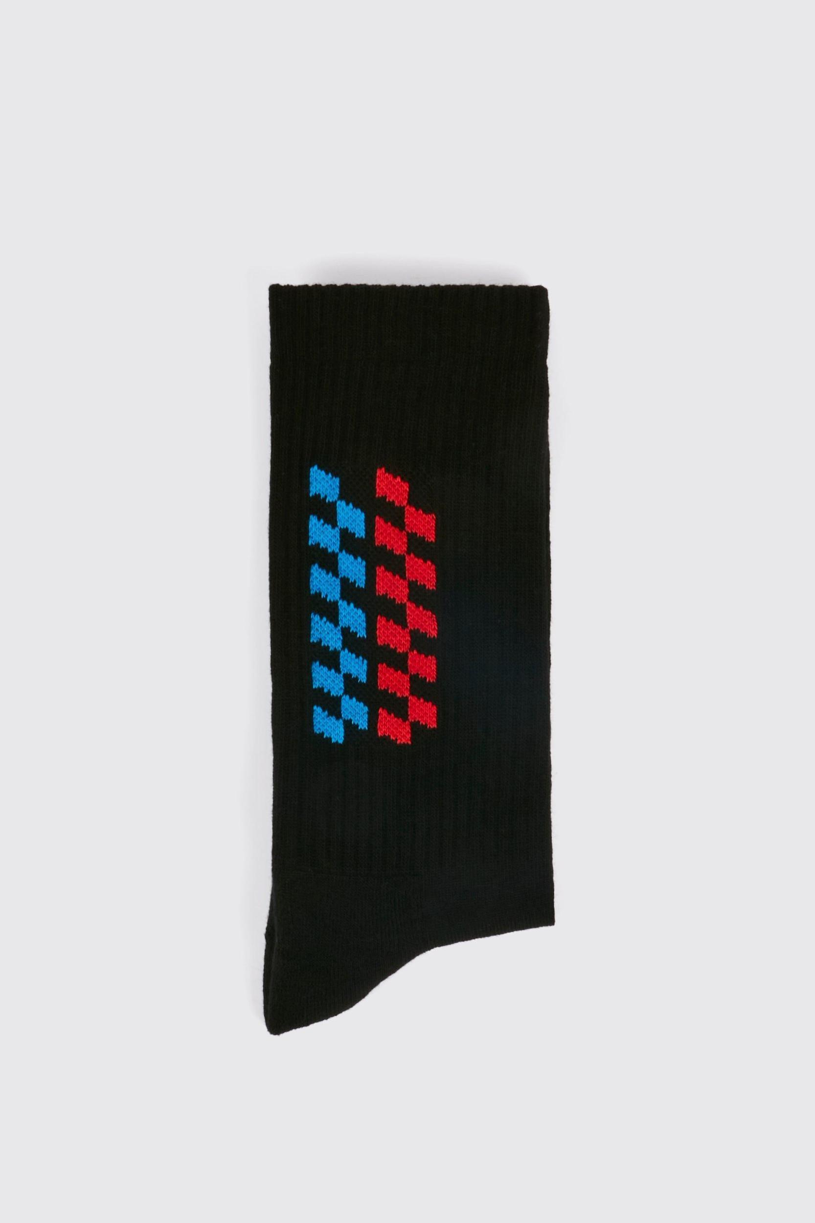 Embroidered Racing Point Sock | boohooMAN USA Product Image