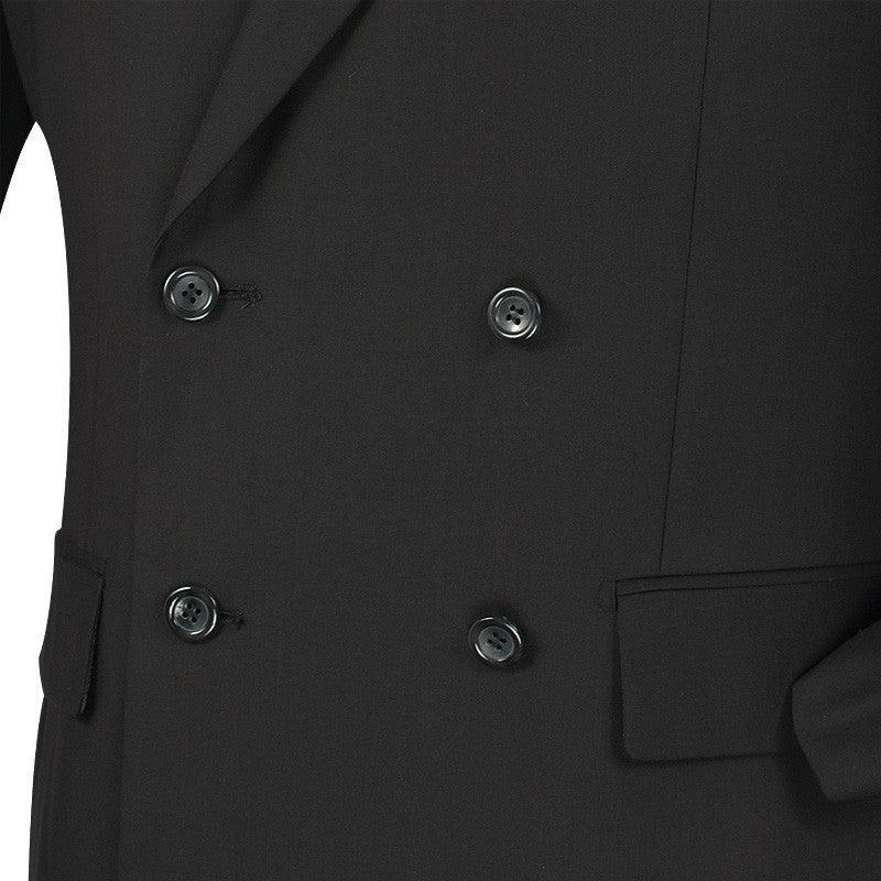Ramses Collection - Double Breasted Suit 2 Piece Regular Fit in Black Product Image