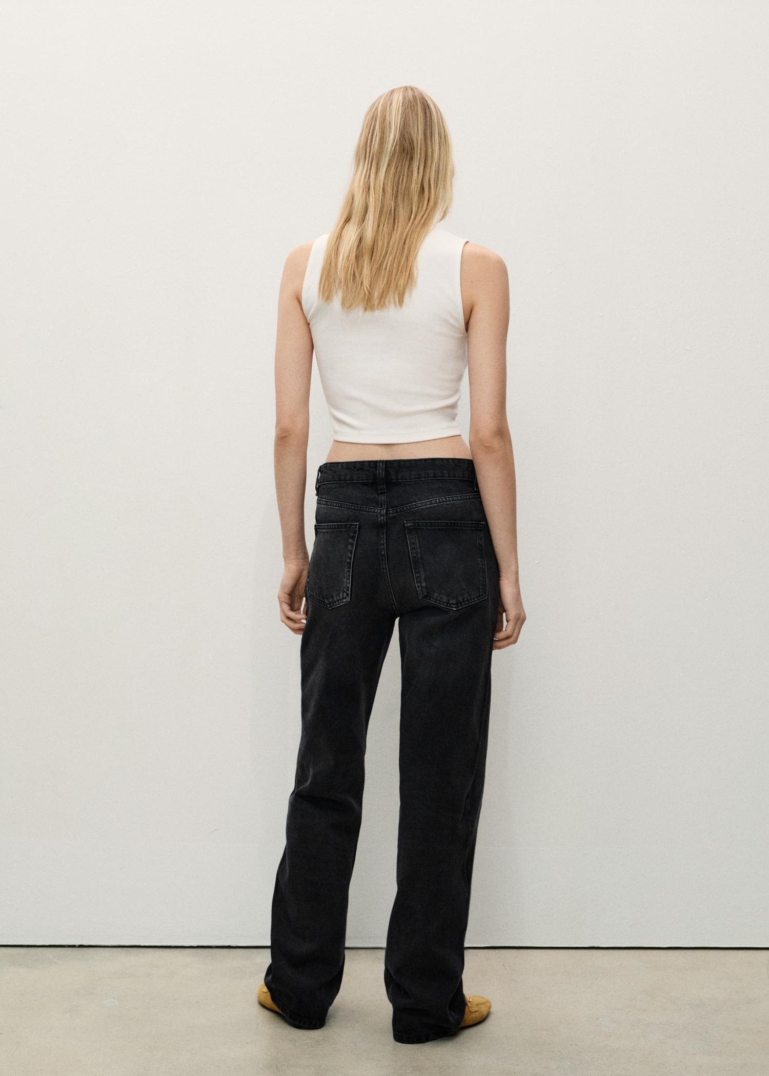 Miami medium-rise straight-fit jeans - Women | MANGO USA Product Image