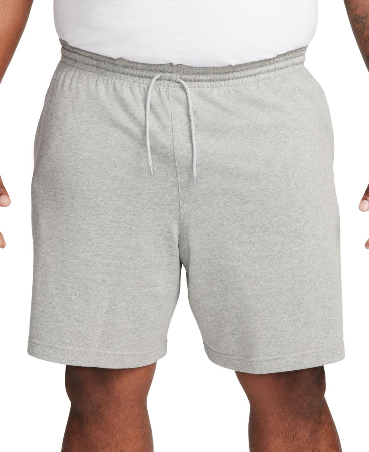 Men's Nike Club Knit Shorts, Size: Large, Dark Grey Grey Product Image