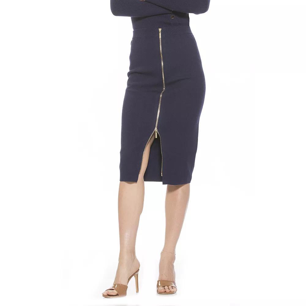 Women's ALEXIA ADMOR Ariana Midi Pencil Skirt, Size: Medium, Camel Product Image