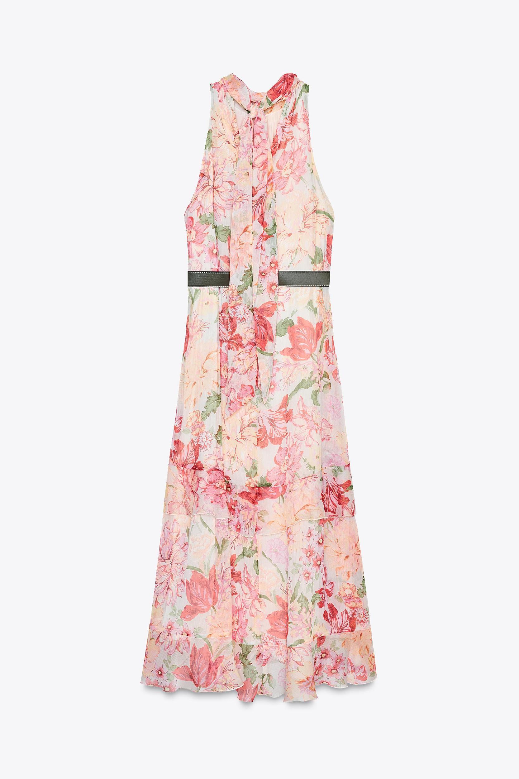 PRINTED FLOUNCED DRESS Product Image