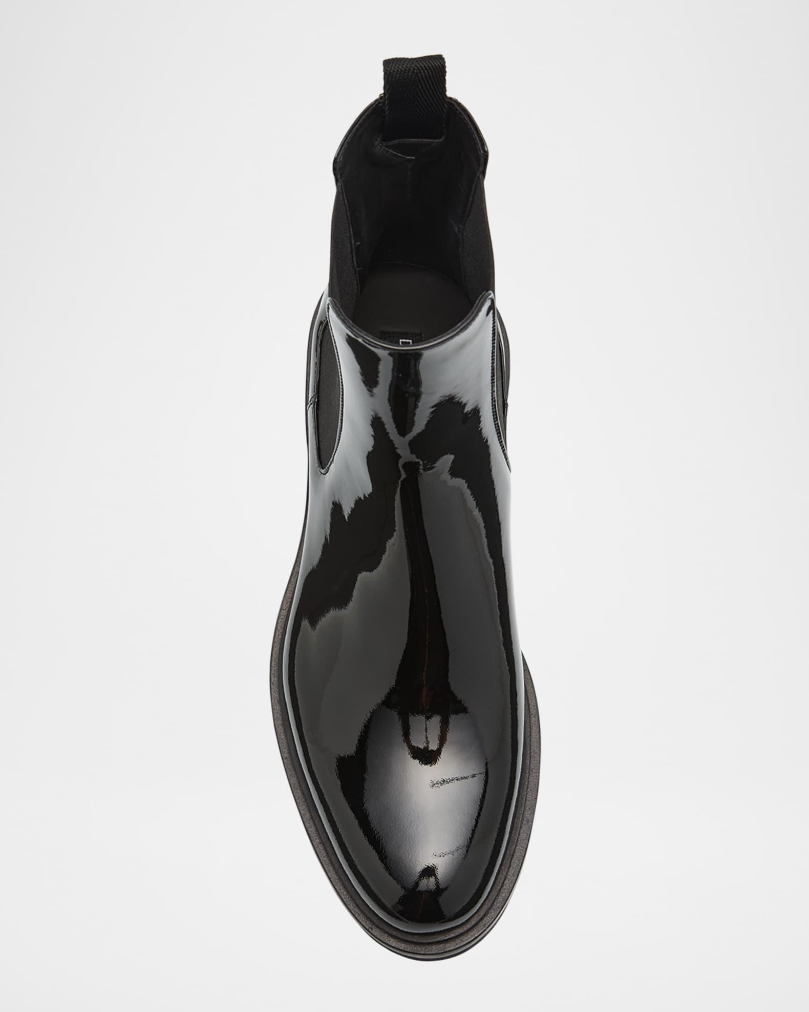 Men's Patent Leather Chelsea Boots Product Image