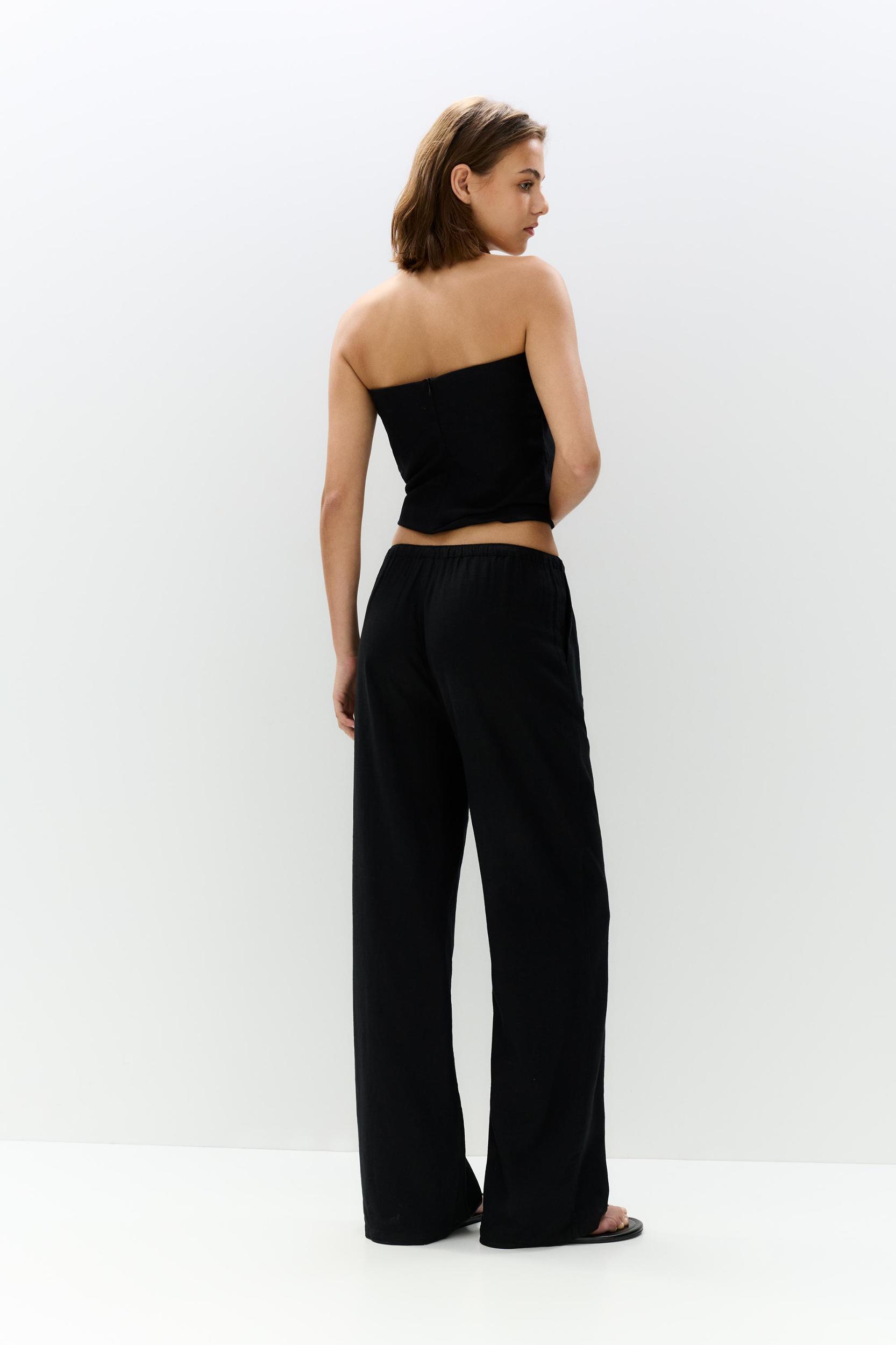 Linen blend sweatpants Product Image