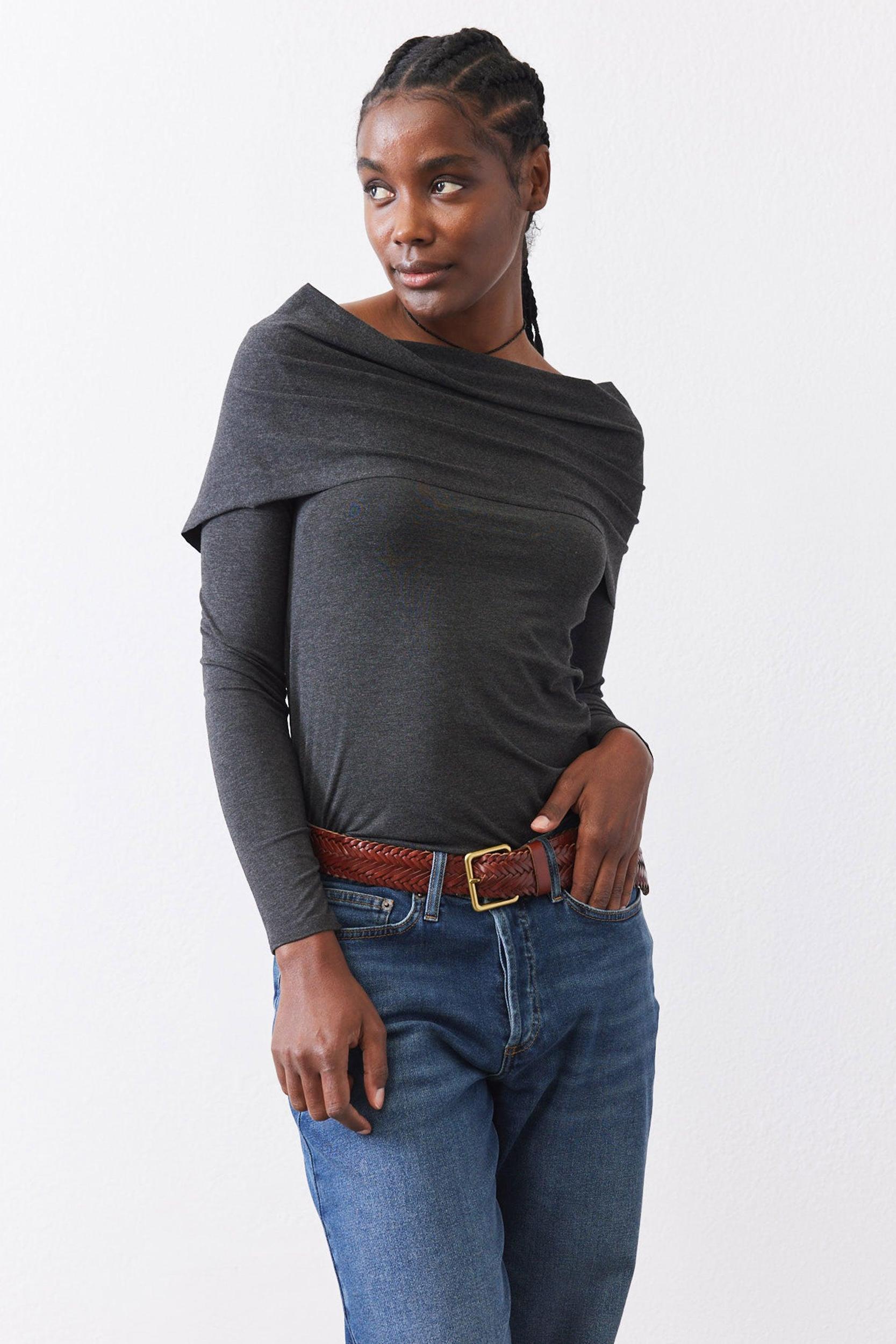 Iconic Off The Shoulder Long Sleeve Top Product Image