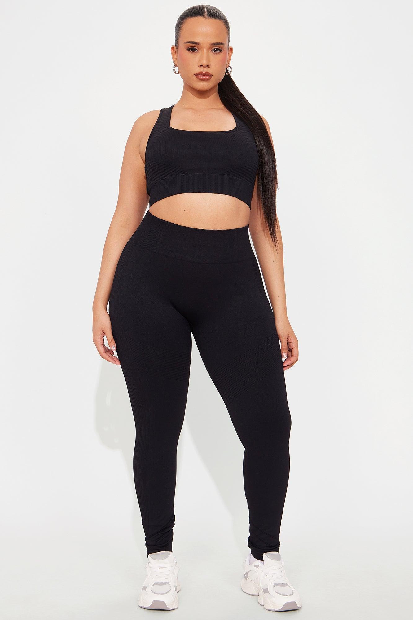 Good Stretch Seamless Sports Bra - Black Product Image